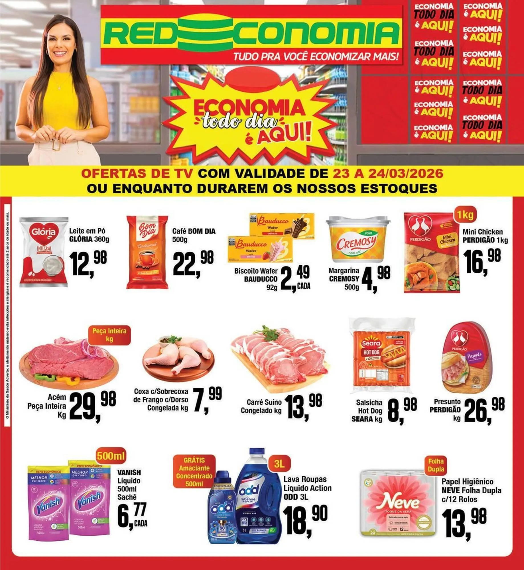 Encarte de Encarte Rede Economia 23 de março até 24 de março 2026 - Pagina 1