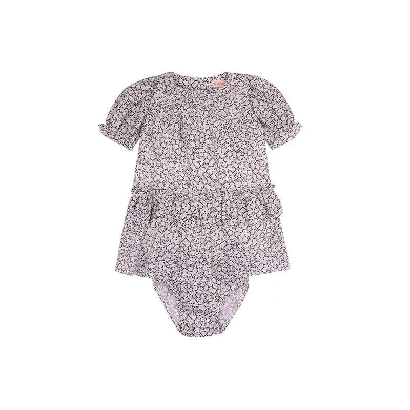 Vestido Toddler Menina Flor de Renda Branco