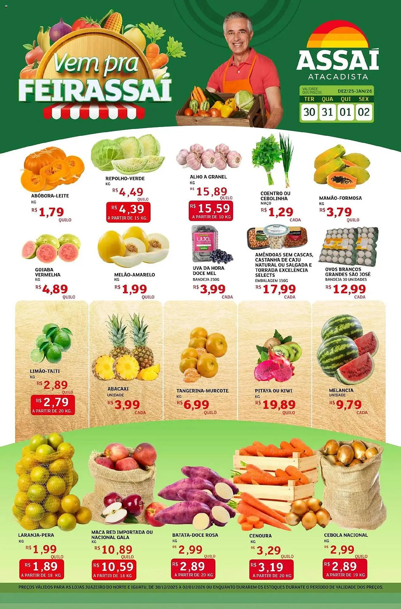Encarte de Encarte Assaí Atacadista 30 de dezembro até 2 de janeiro 2026 - Pagina 1