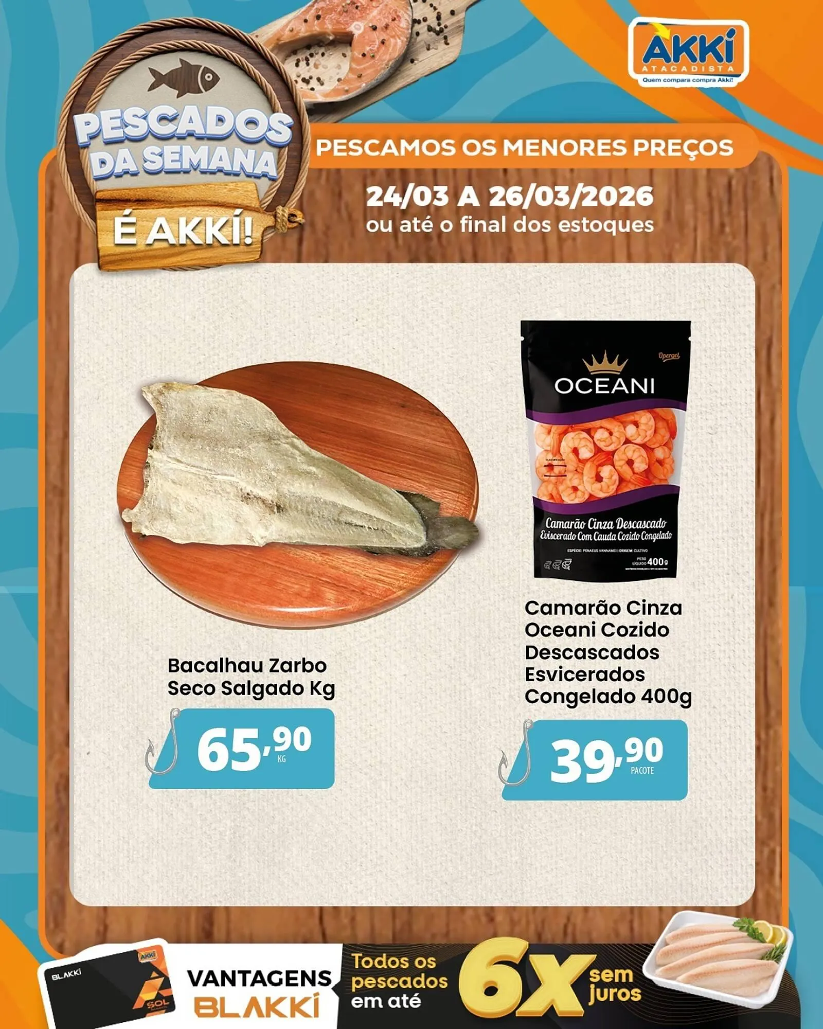 Encarte de Folheto Akki Atacadista 24 de março até 26 de março 2026 - Pagina 1