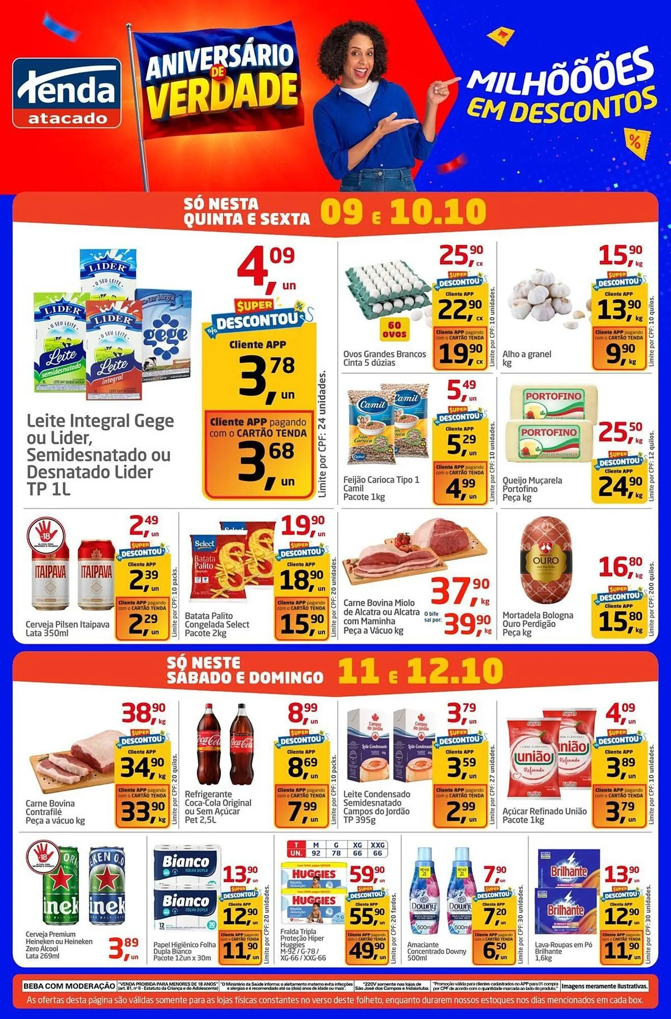 Encarte de Folheto Tenda Atacado 9 de outubro até 12 de outubro 2025 - Pagina 1