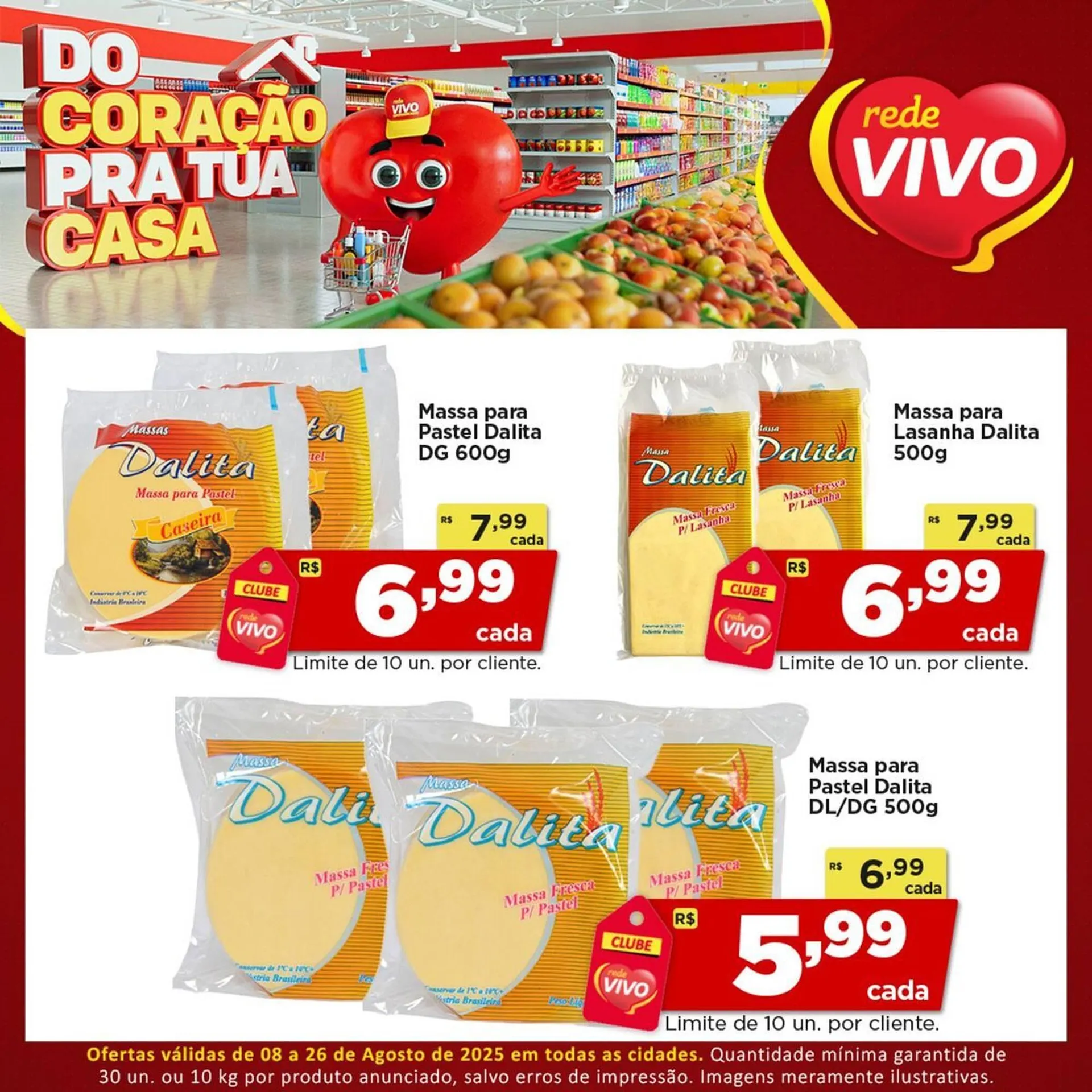 Encarte de Catálogo Rede Vivo 8 de agosto até 26 de agosto 2025 - Pagina 1