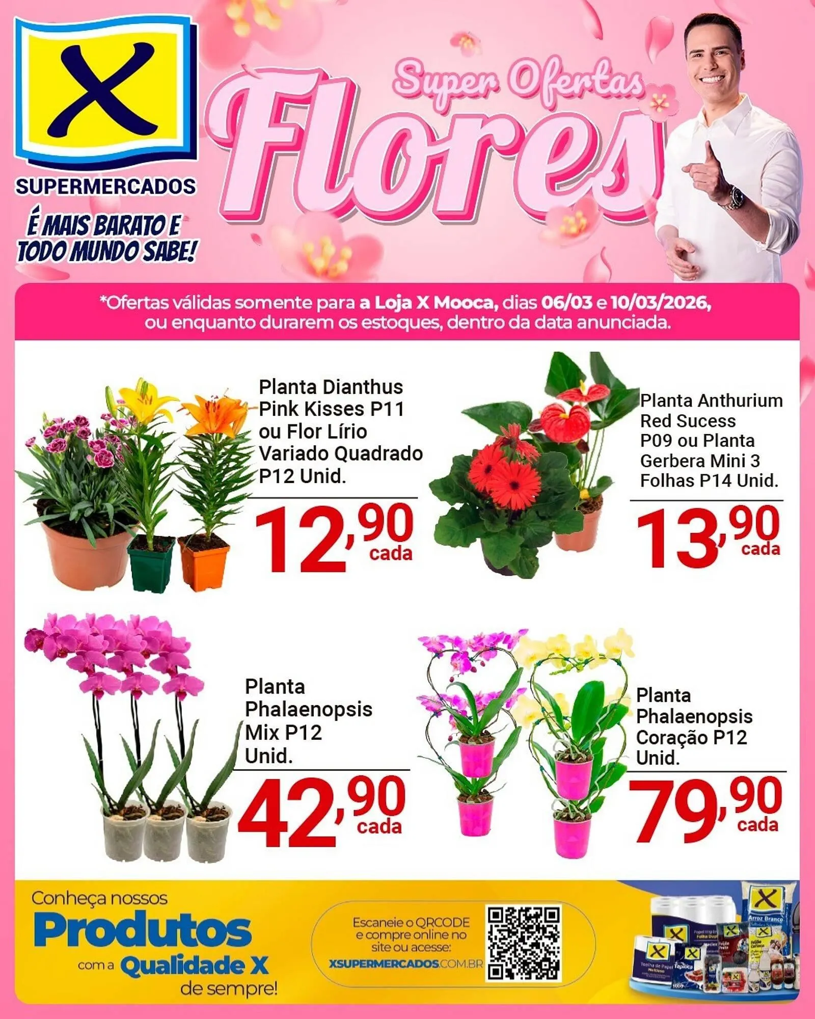 Encarte de Folheto X Supermercados 6 de março até 10 de março 2026 - Pagina 1