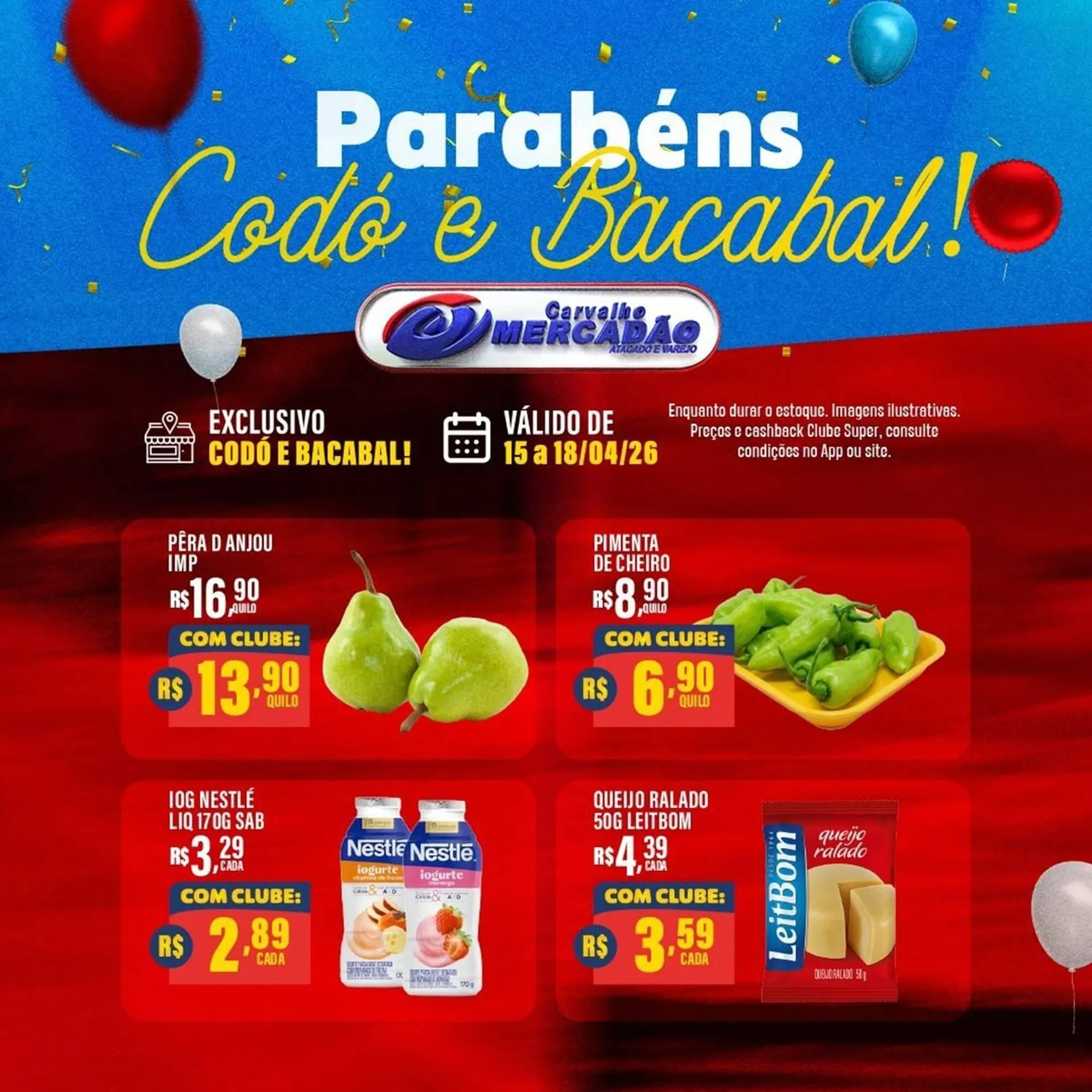 Encarte de Catálogo Carvalho Supermercado 15 de abril até 18 de abril 2026 - Pagina 4