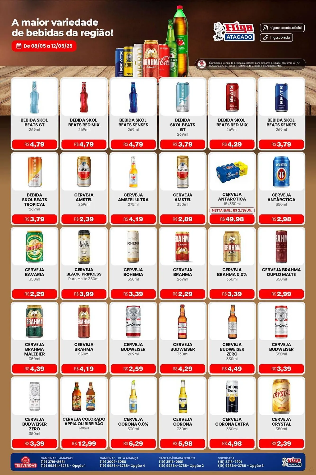 Encarte de Catálogo Higa Atacado 8 de maio até 12 de maio 2025 - Pagina 1