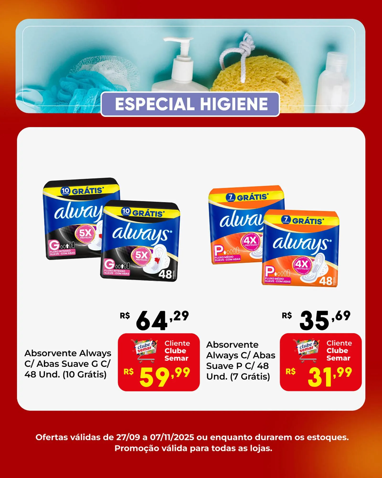 Encarte de Folheto Semar Supermercado 26 de outubro até 7 de novembro 2025 - Pagina 2