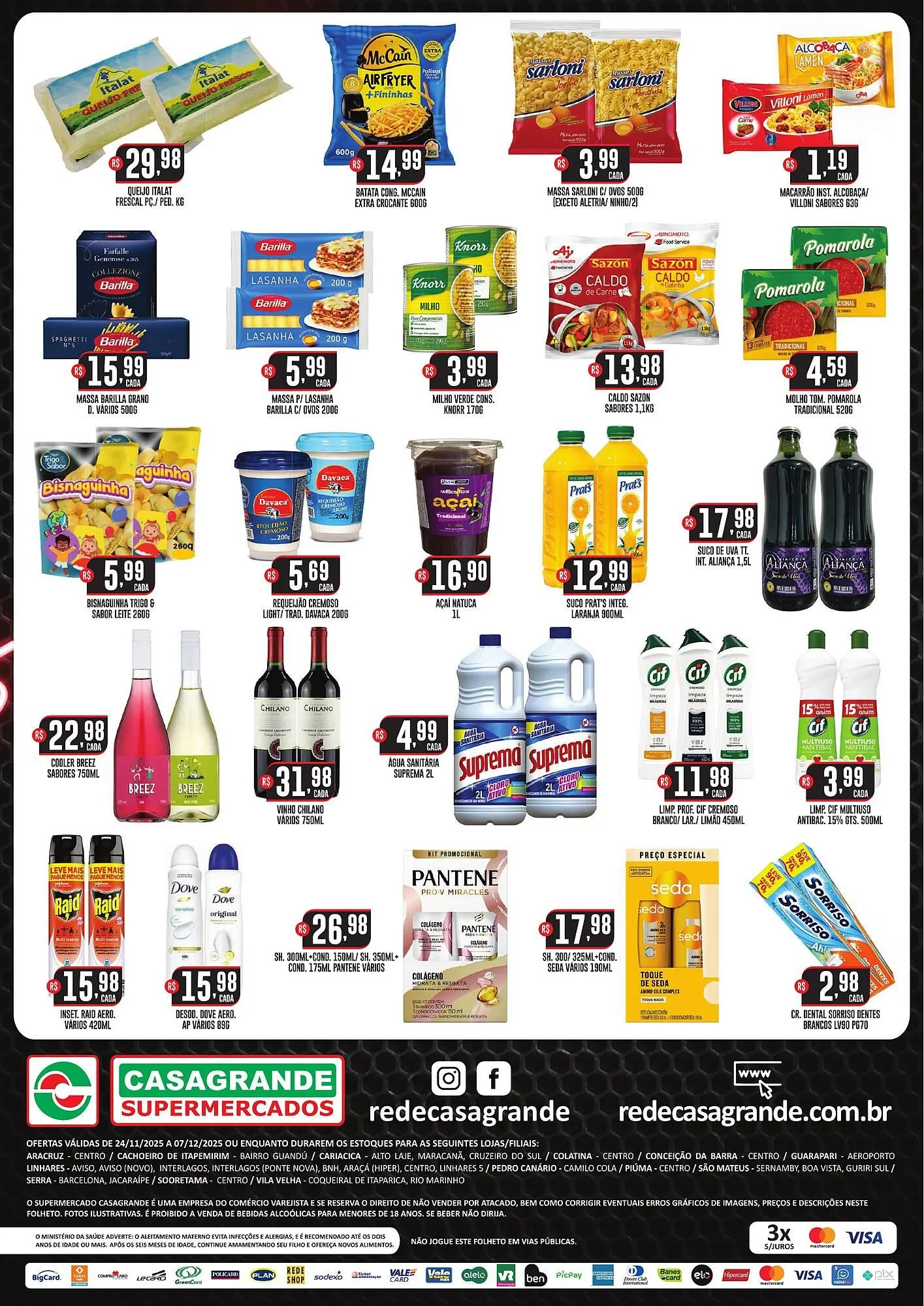 Encarte de Catálogo Casagrande Supermercados 24 de novembro até 7 de dezembro 2025 - Pagina 2