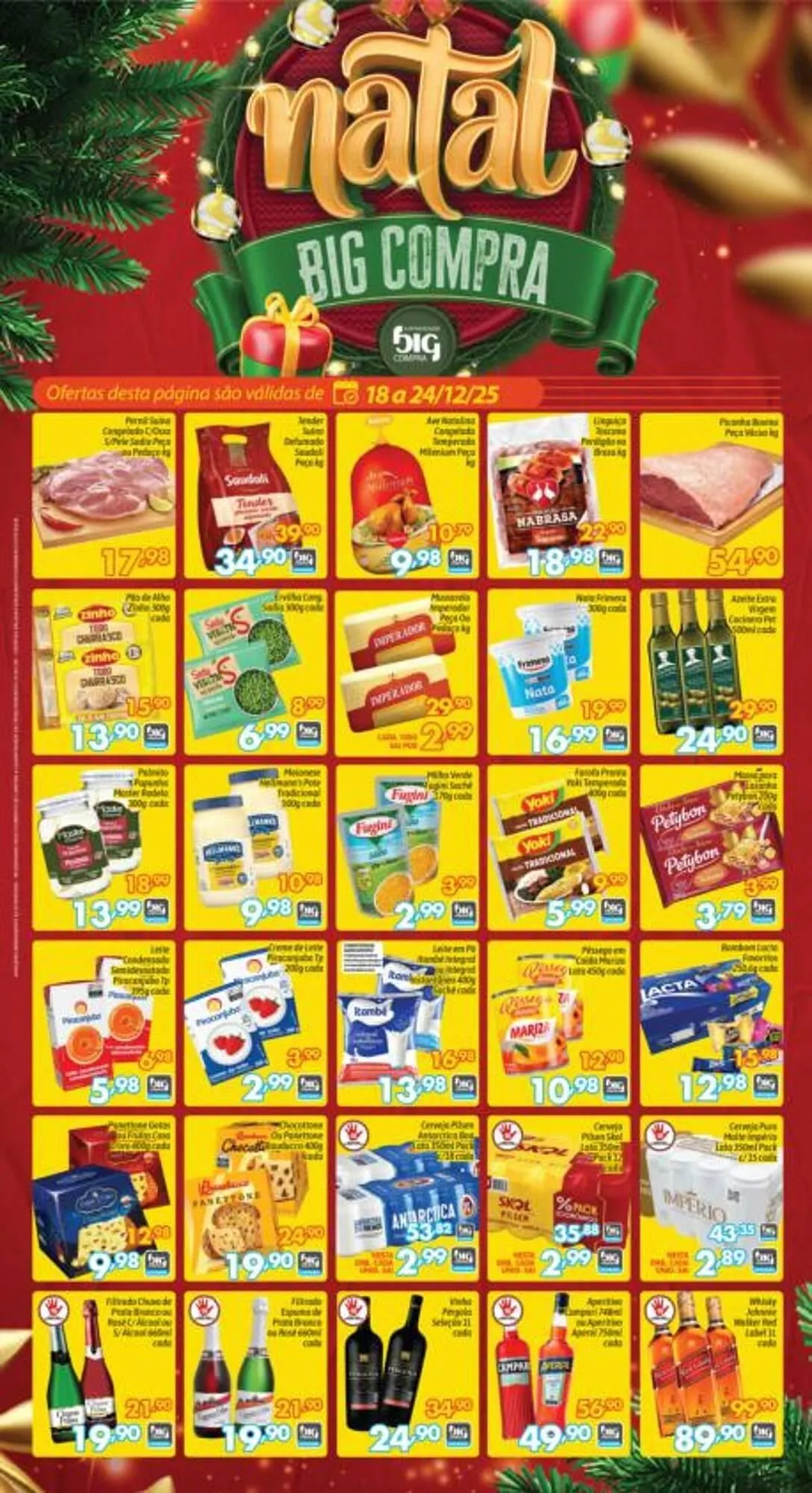 Encarte de Catálogo Supermercados Big Compra 18 de dezembro até 24 de dezembro 2025 - Pagina 1
