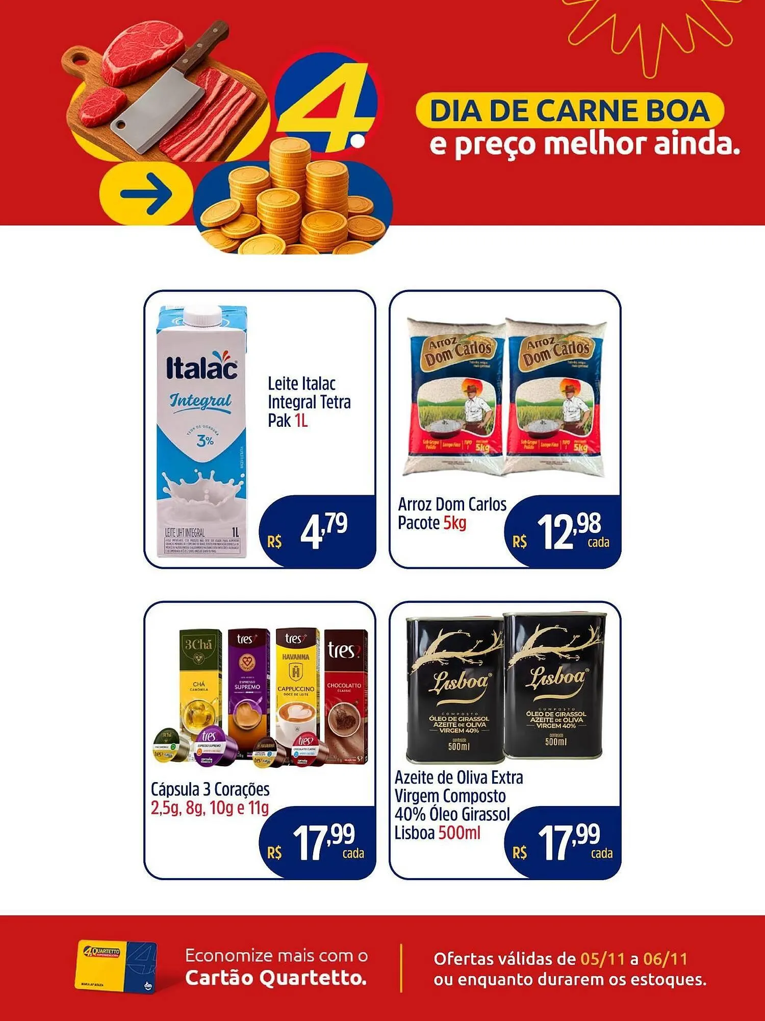 Encarte de Catálogo Quartetto Supermercados 5 de novembro até 6 de novembro 2025 - Pagina 4