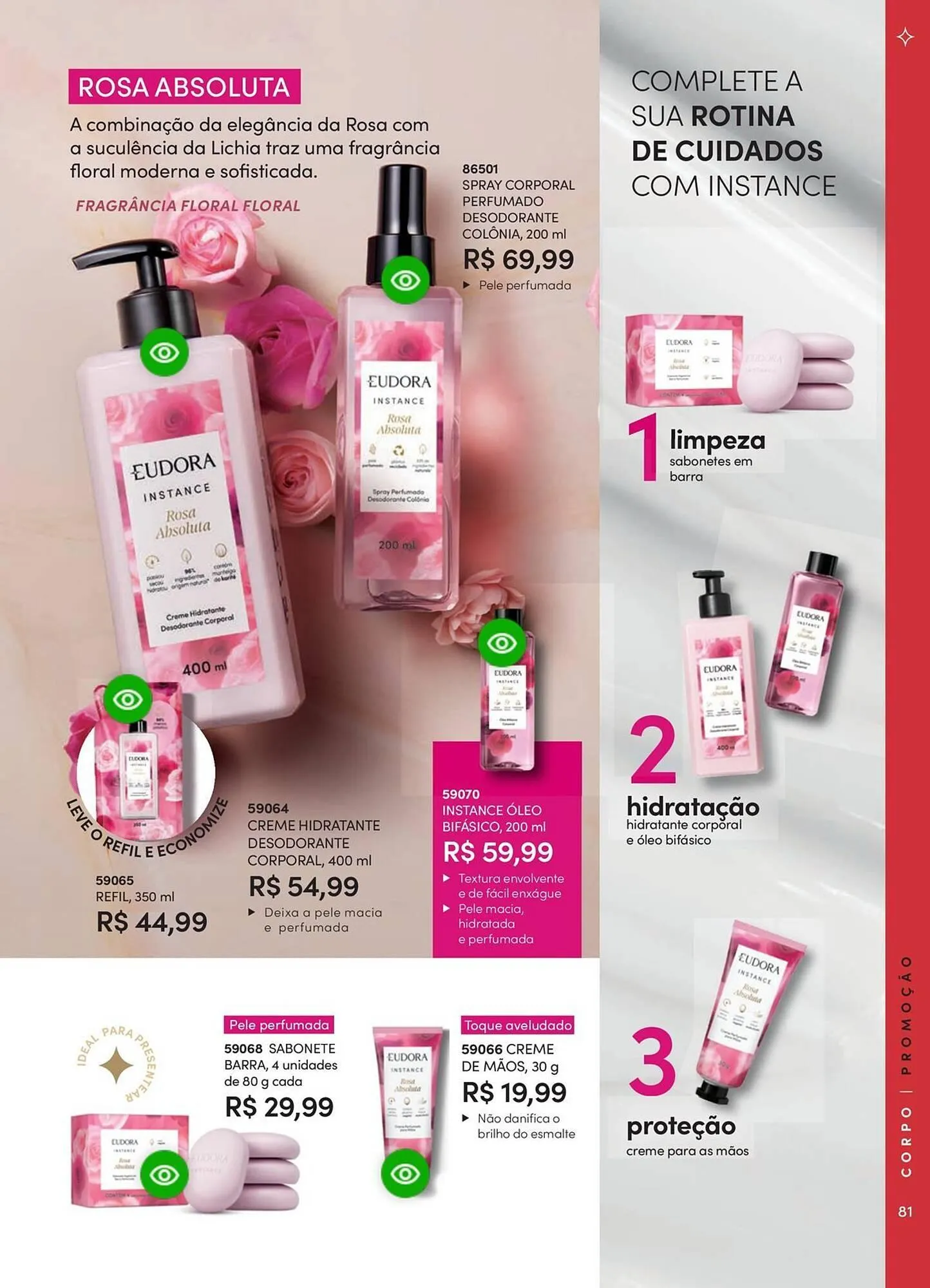 Encarte de Catálogo Eudora 23 de abril até 30 de junho 2025 - Pagina 87