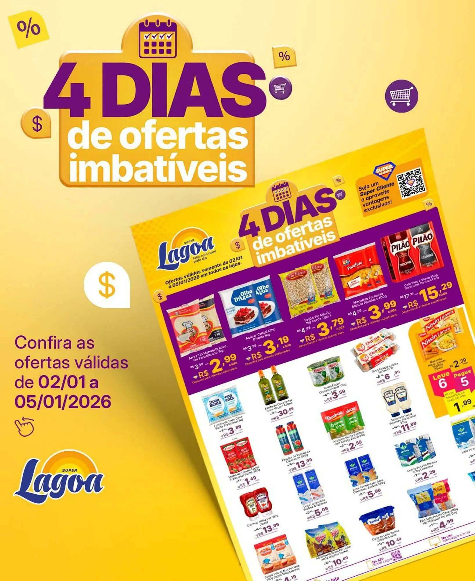 Encarte de Encarte Super Lagoa 2 de janeiro até 5 de janeiro 2026 - Pagina 1