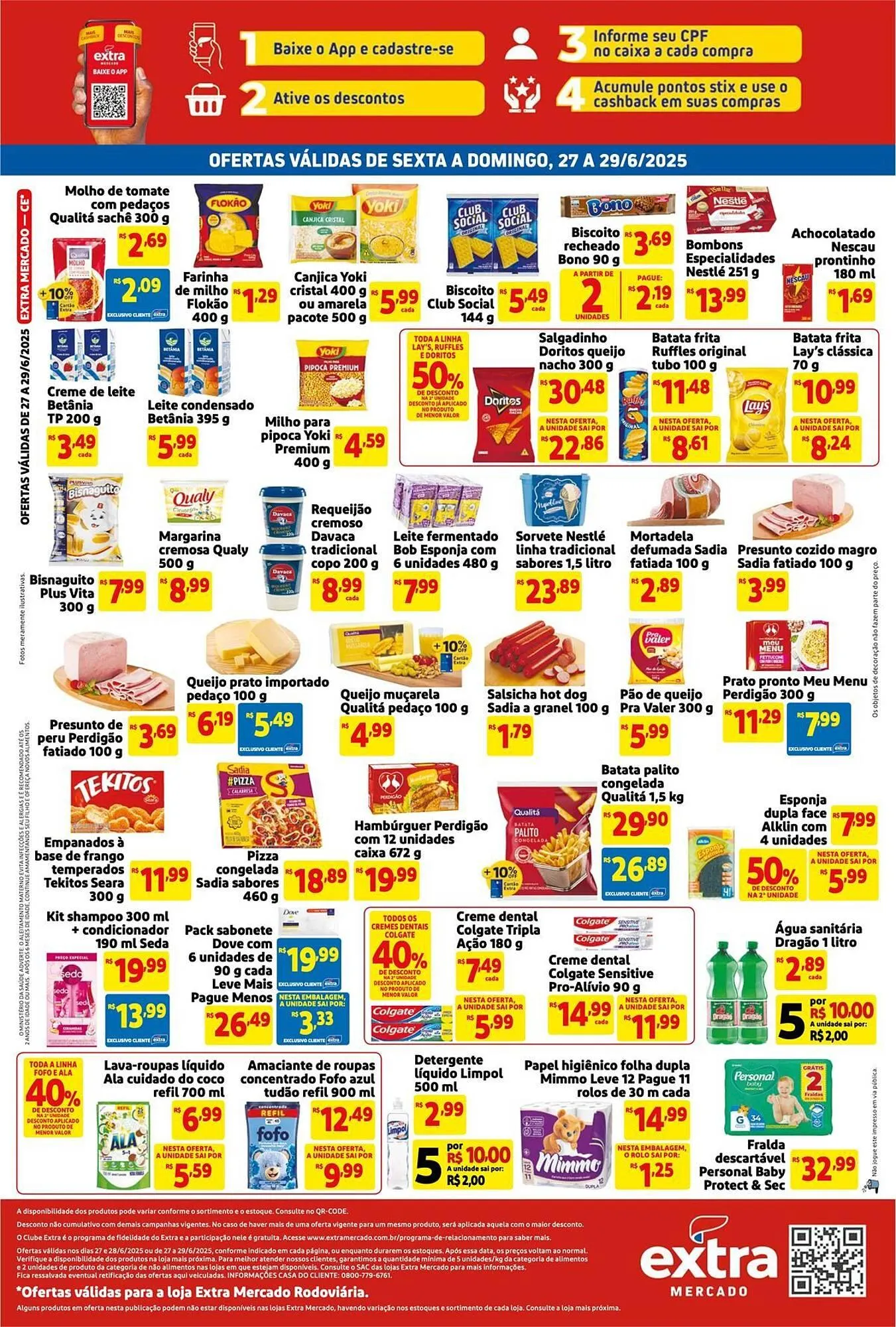 Encarte de Catálogo Mercado Extra 27 de junho até 29 de junho 2025 - Pagina 2