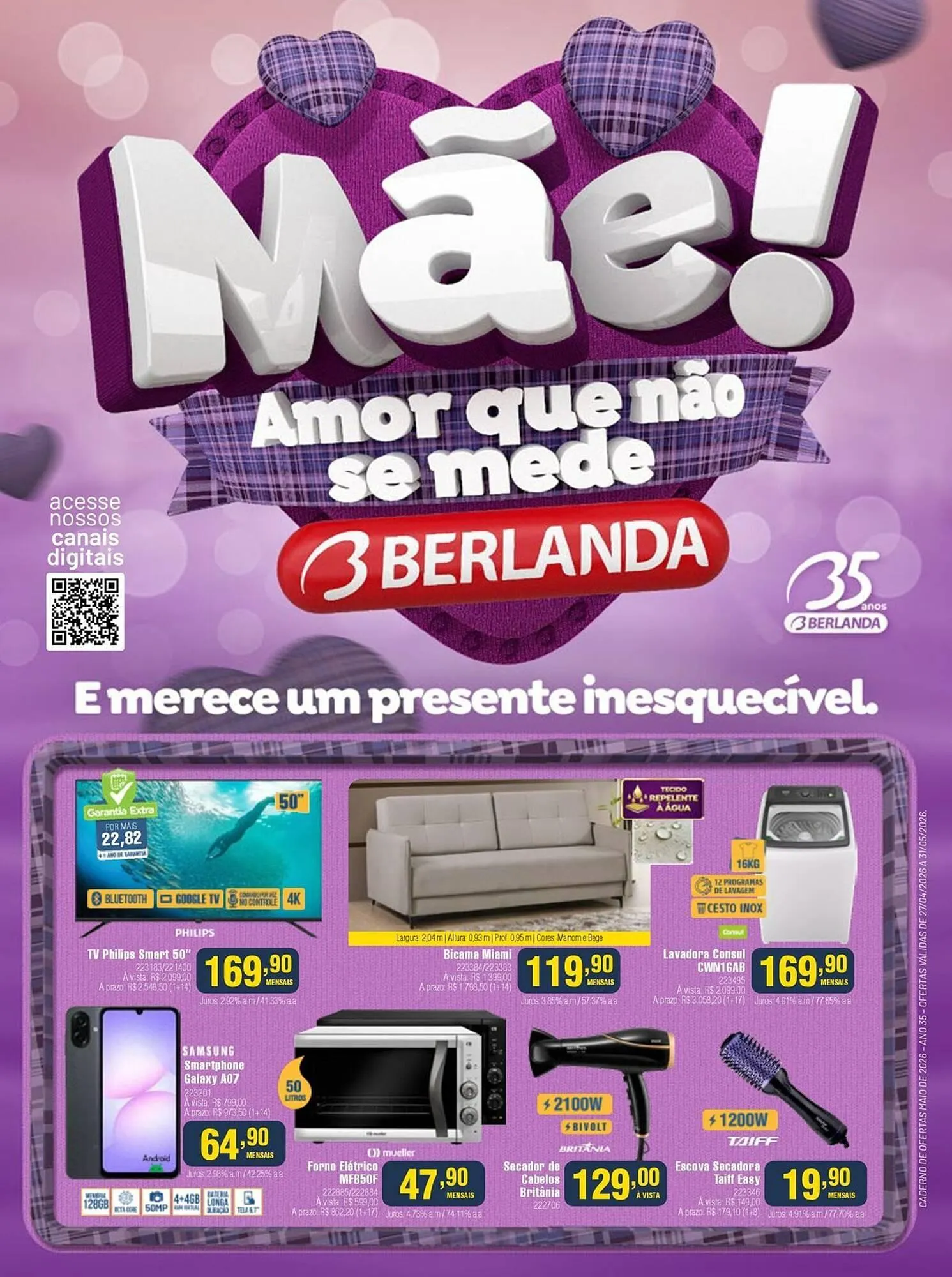Encarte de Catálogo Berlanda 28 de abril até 31 de maio 2026 - Pagina 1