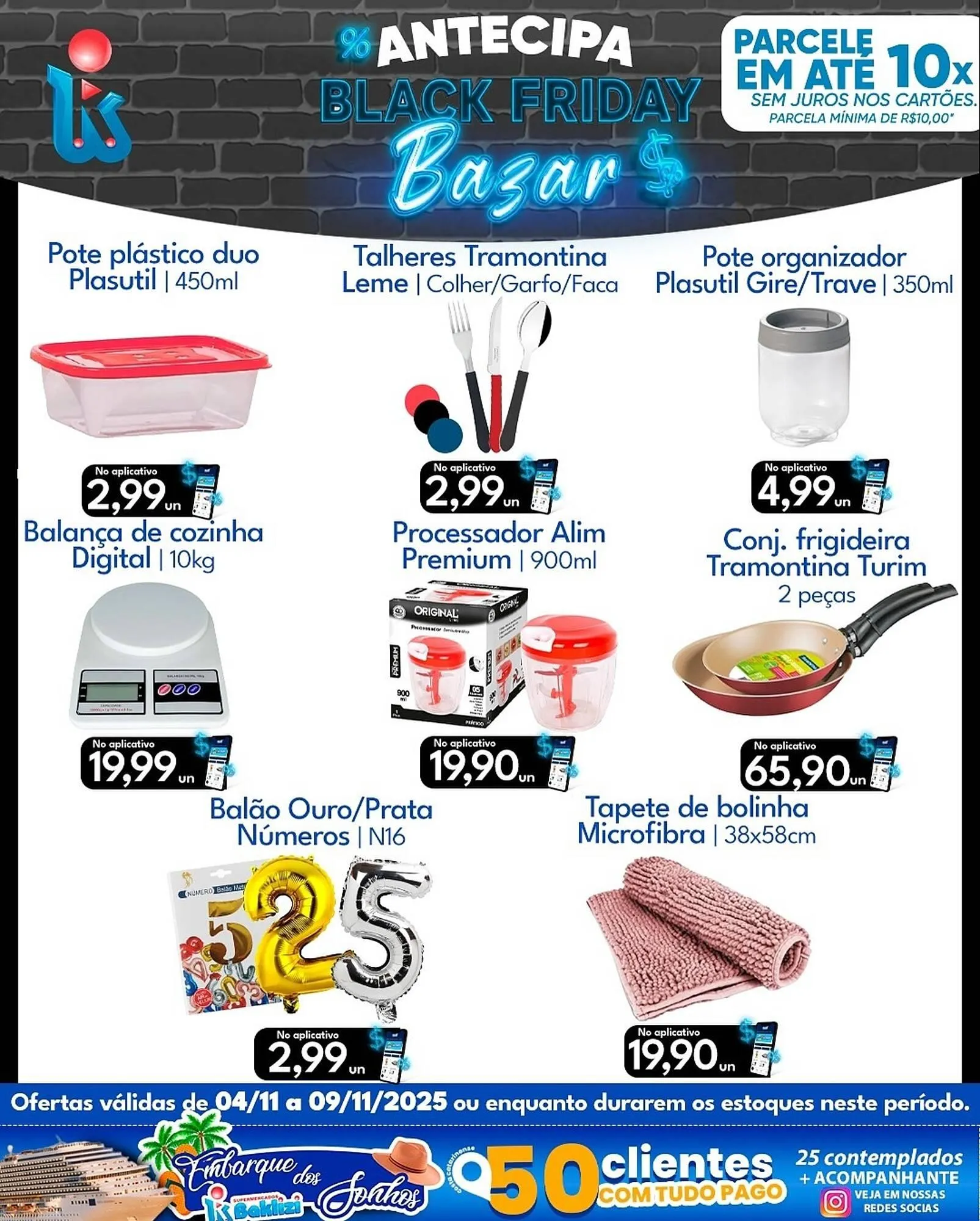 Encarte de Catálogo Supermercados Baklizi 4 de novembro até 9 de novembro 2025 - Pagina 1