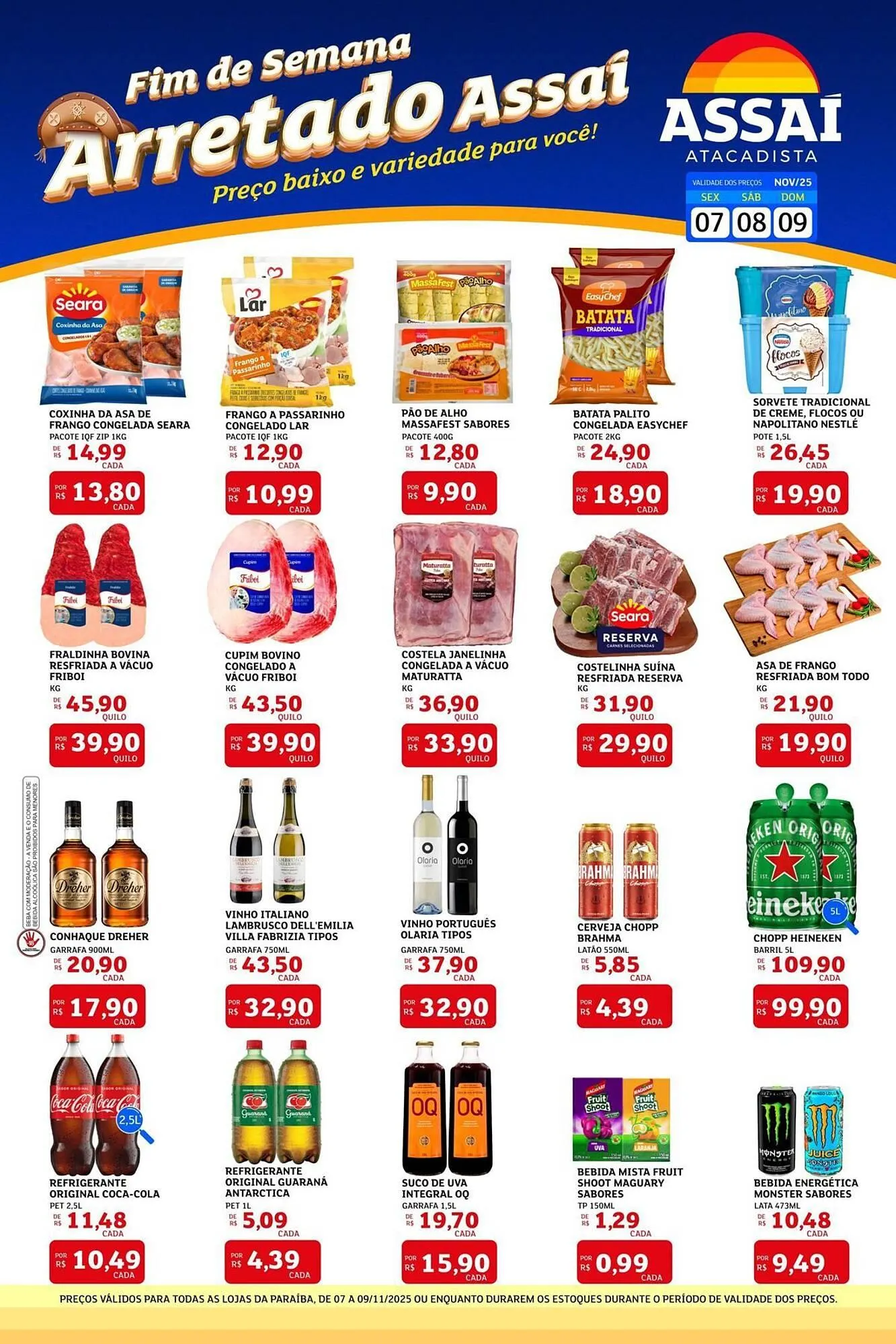 Encarte de Encarte Assaí Atacadista 7 de novembro até 9 de novembro 2025 - Pagina 1