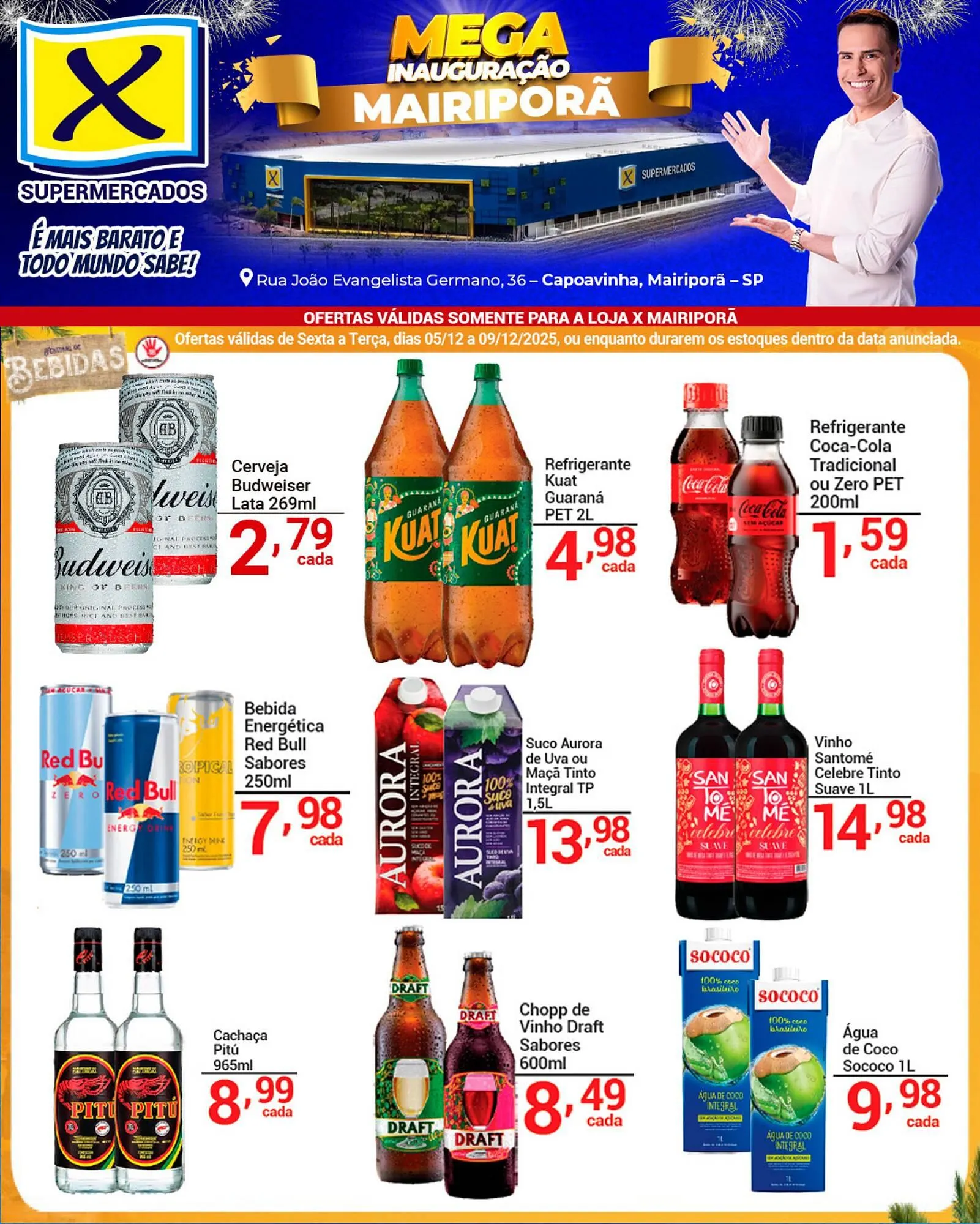 Encarte de Folheto X Supermercados 5 de dezembro até 9 de dezembro 2025 - Pagina 2
