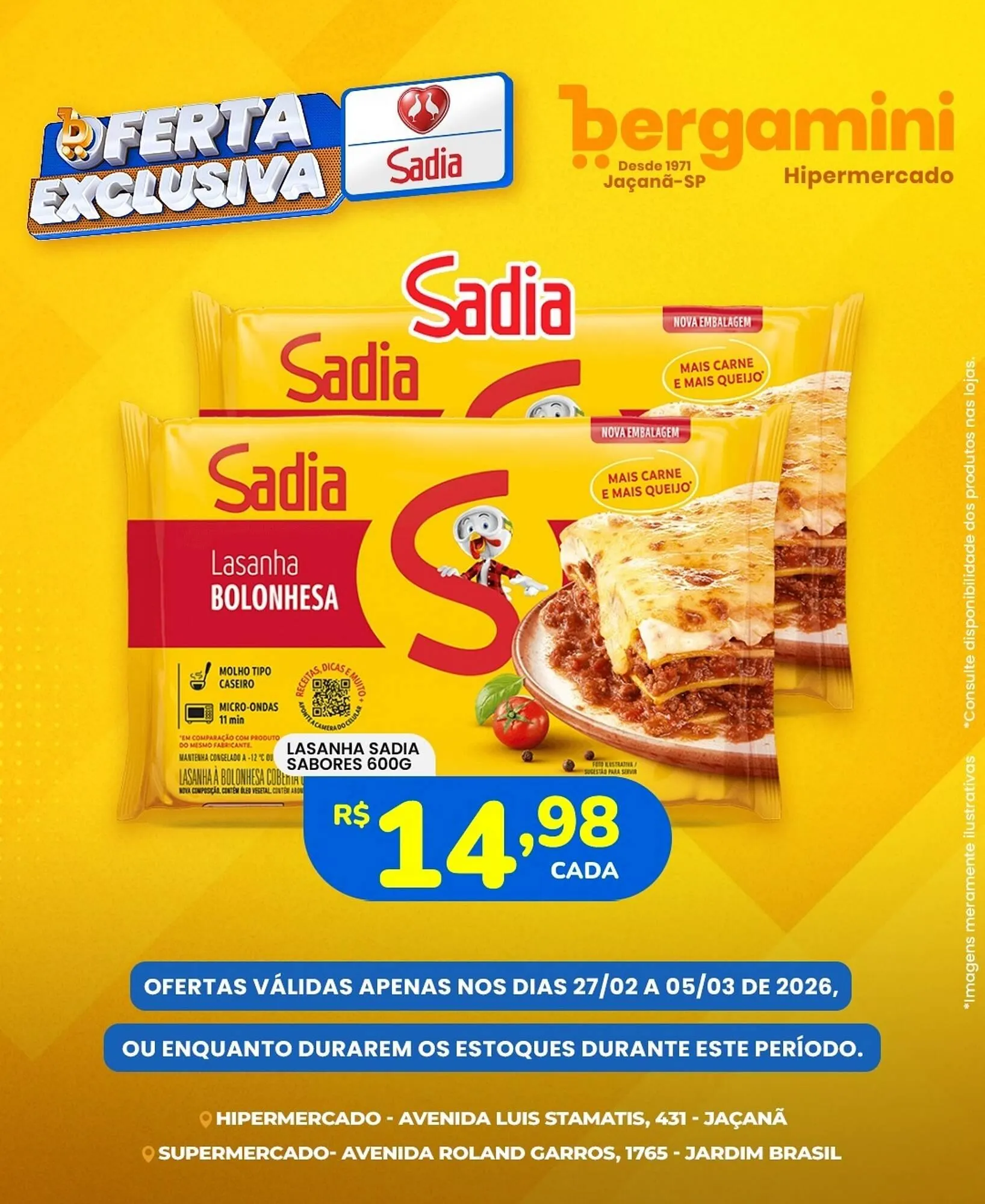Encarte de Catálogo Supermercado Bergamini 27 de fevereiro até 5 de março 2026 - Pagina 1