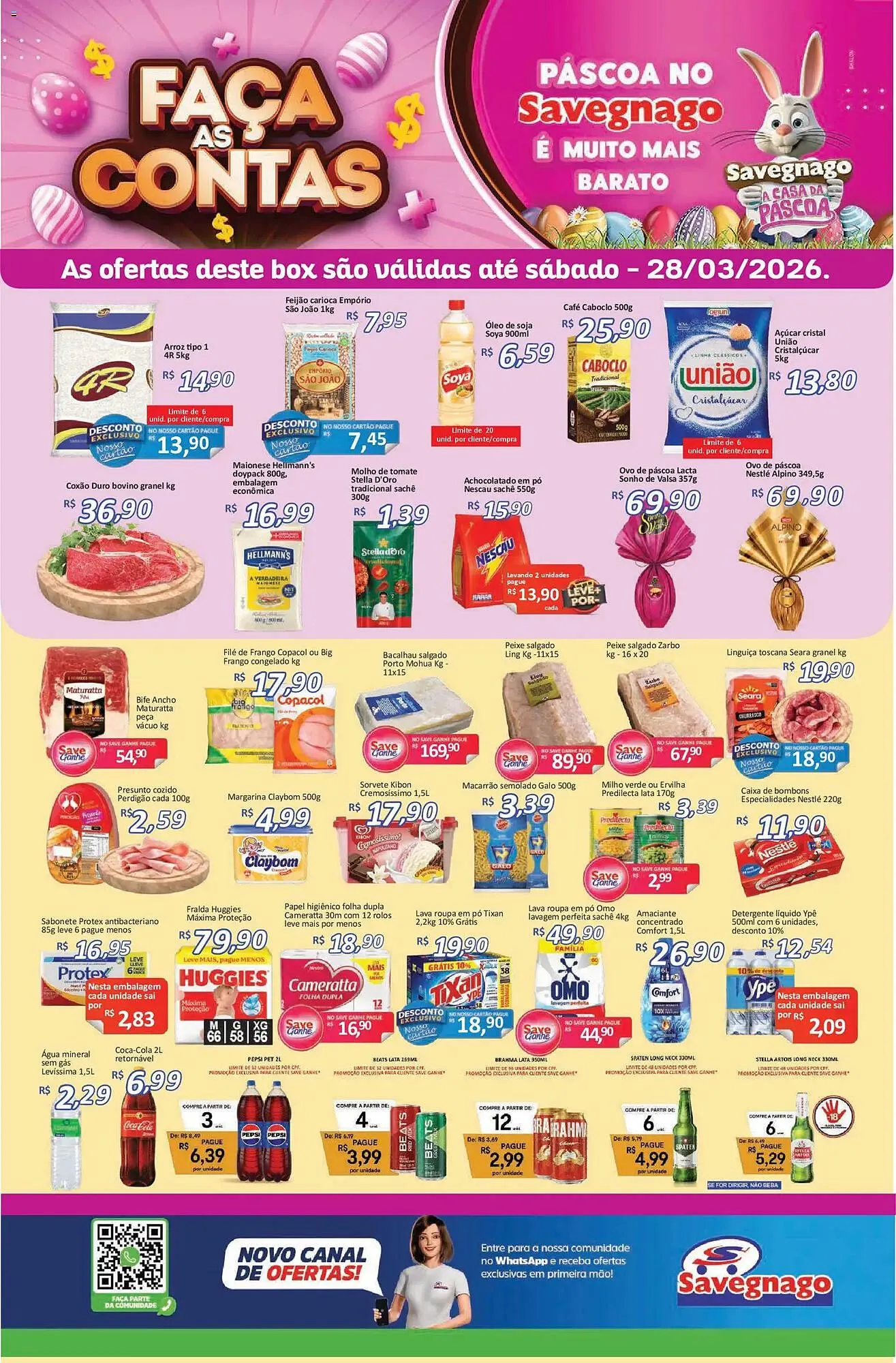 Encarte de Catálogo Supermercados Savegnago 26 de março até 30 de março 2026 - Pagina 1