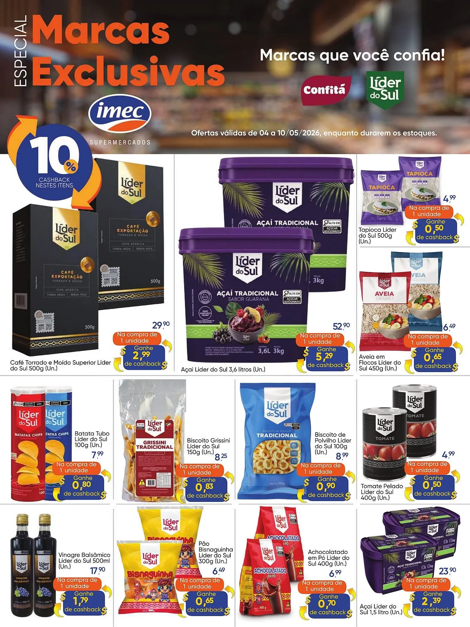 Encarte de Catálogo Imec Supermercados 5 de maio até 10 de maio 2026 - Pagina 1