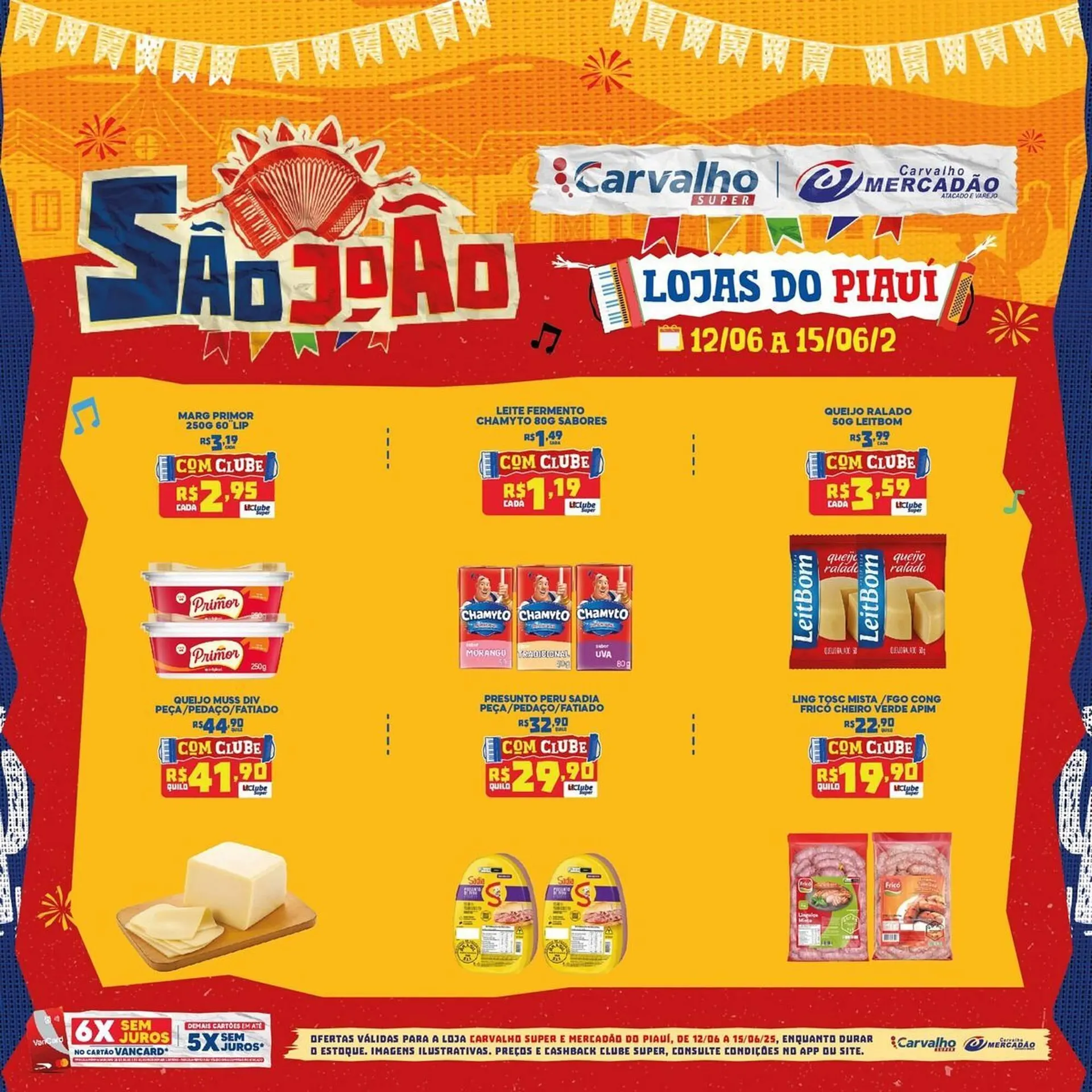 Encarte de Catálogo Carvalho Supermercado 12 de junho até 15 de junho 2025 - Pagina 1