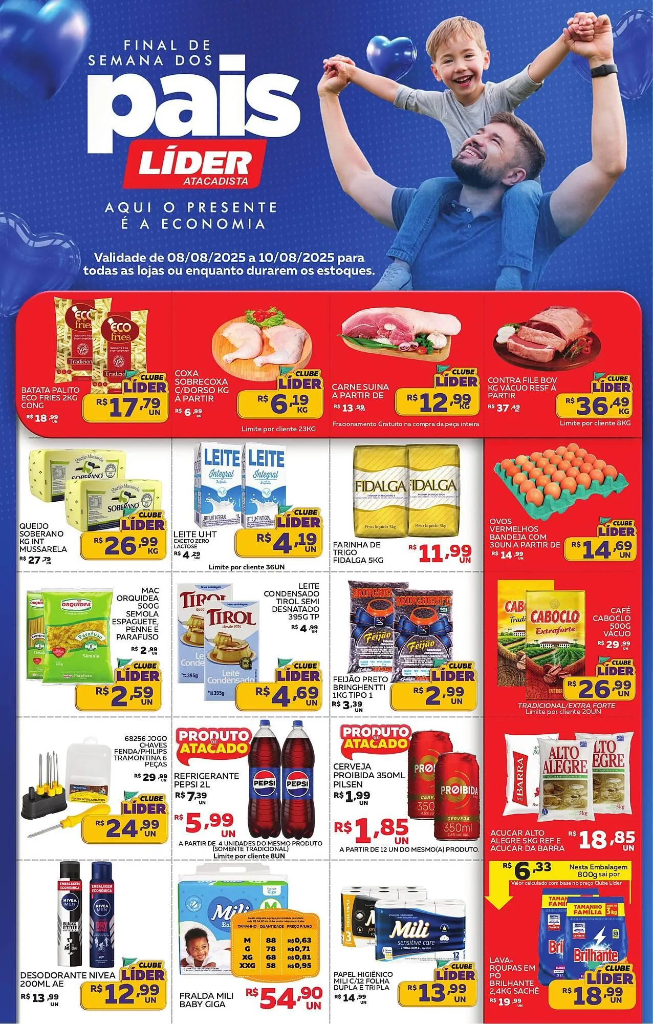 Encarte de Catálogo Lider Atacadista 8 de agosto até 10 de agosto 2025 - Pagina 1