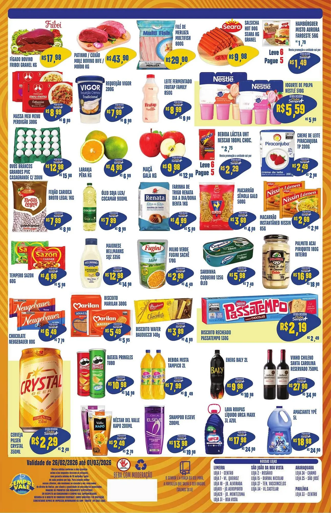 Encarte de Catálogo Sempre Vale Supermercados 26 de fevereiro até 1 de março 2026 - Pagina 2
