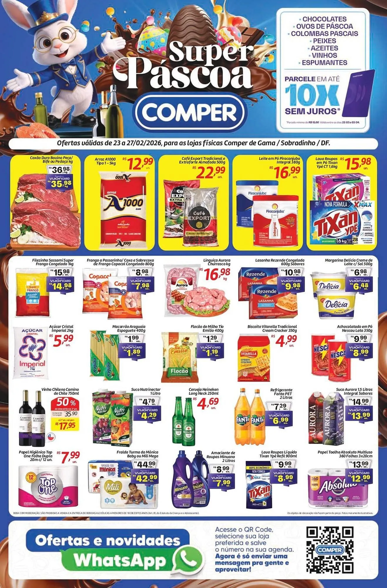 Encarte de Folheto Comper 23 de fevereiro até 27 de fevereiro 2026 - Pagina 1