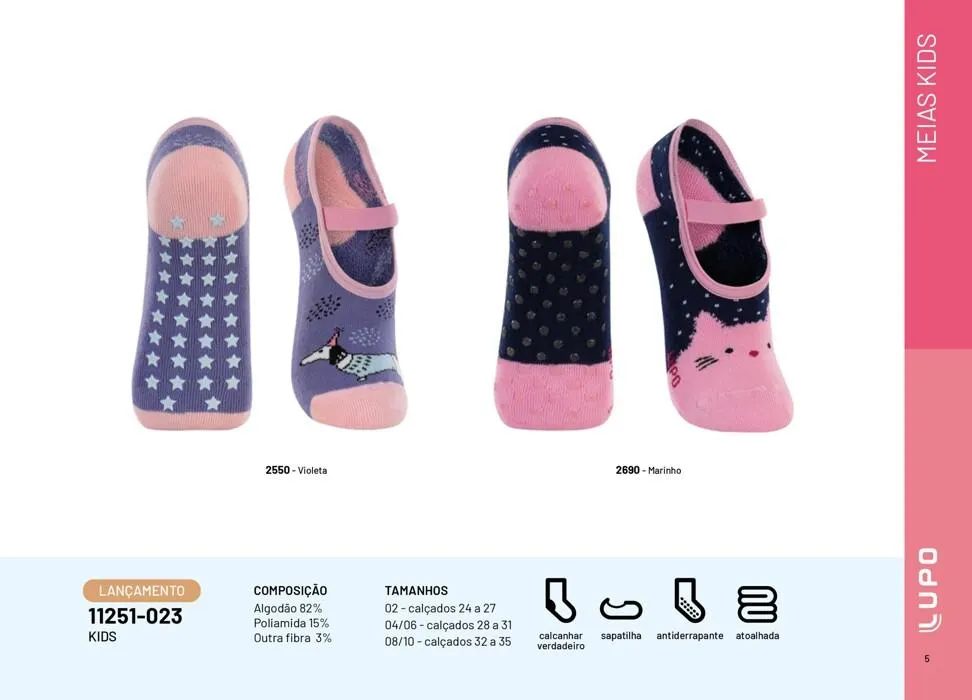 Encarte de Catálogo Meias Kids Verão 2023/24 28 de julho até 31 de dezembro 2024 - Pagina 5