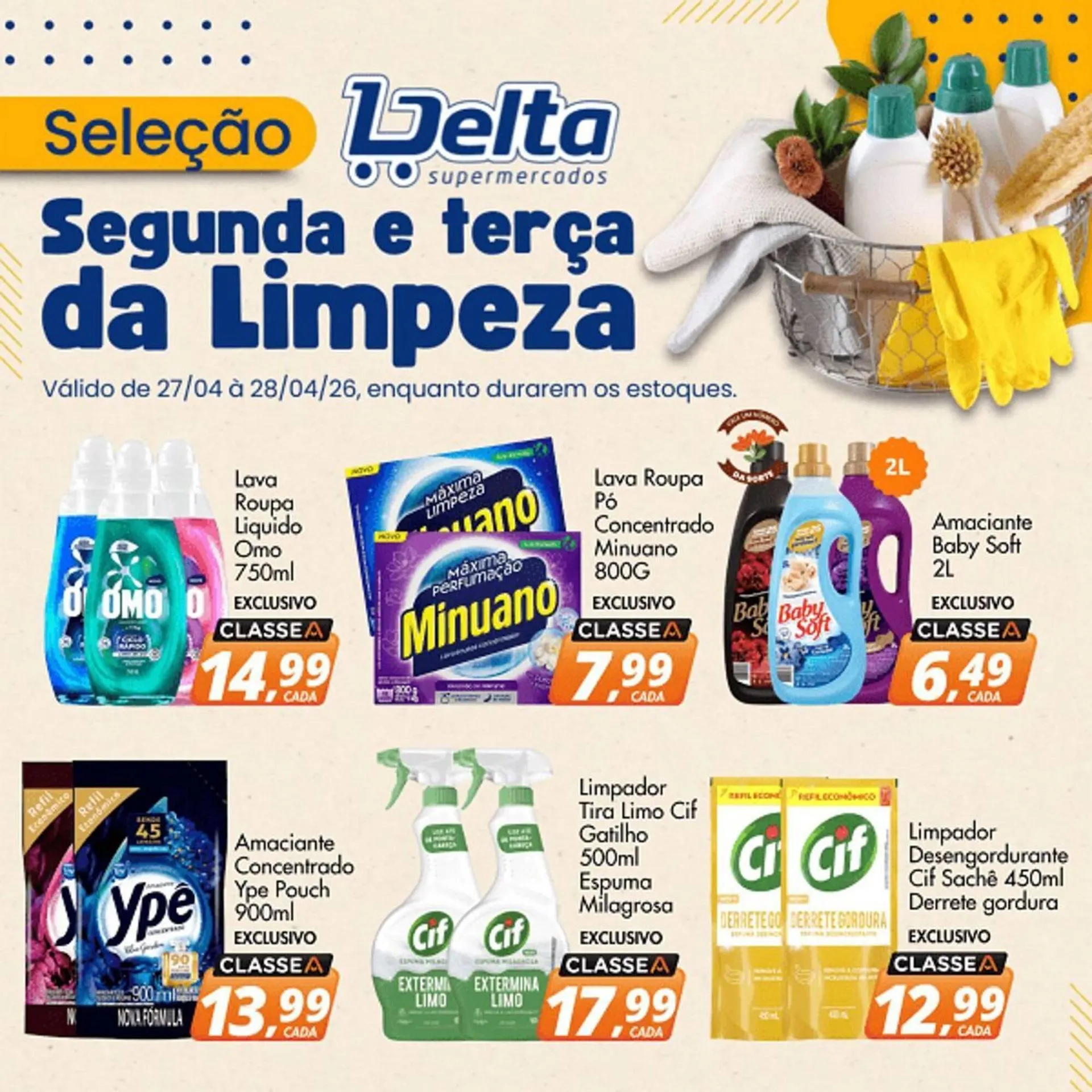 Encarte de Catálogo Delta Supermercados 27 de abril até 28 de abril 2026 - Pagina 1