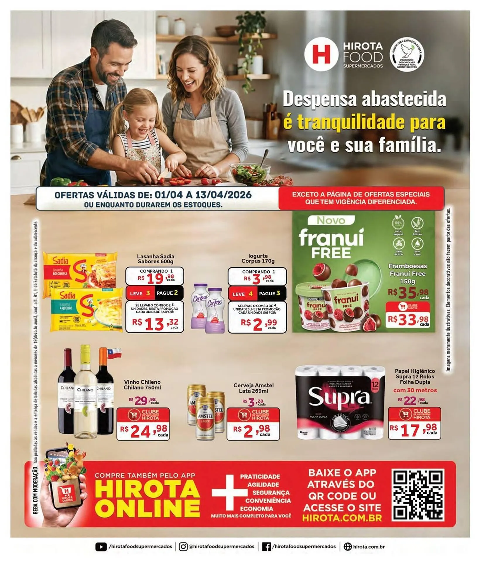 Encarte de Catálogo Hirota Food Supermercado 1 de abril até 13 de abril 2026 - Pagina 1