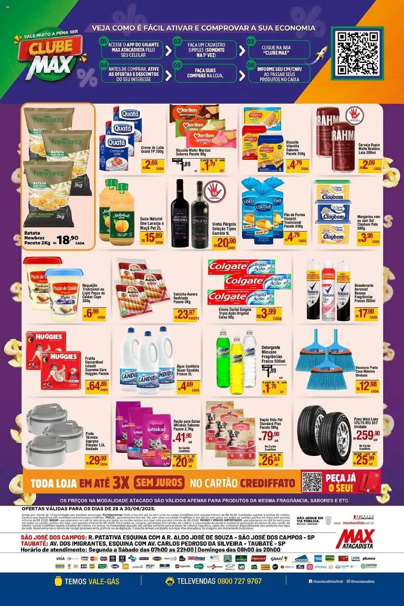 Encarte de Catálogo Max Atacadista 28 de junho até 30 de junho 2025 - Pagina 1