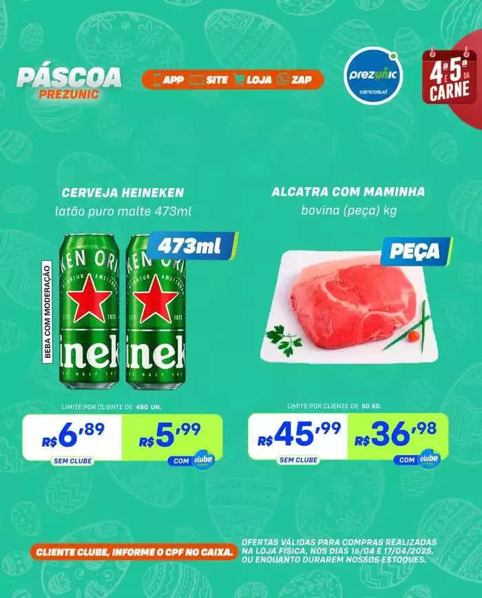 Encarte de Encarte Prezunic 16 de abril até 17 de abril 2025 - Pagina 1