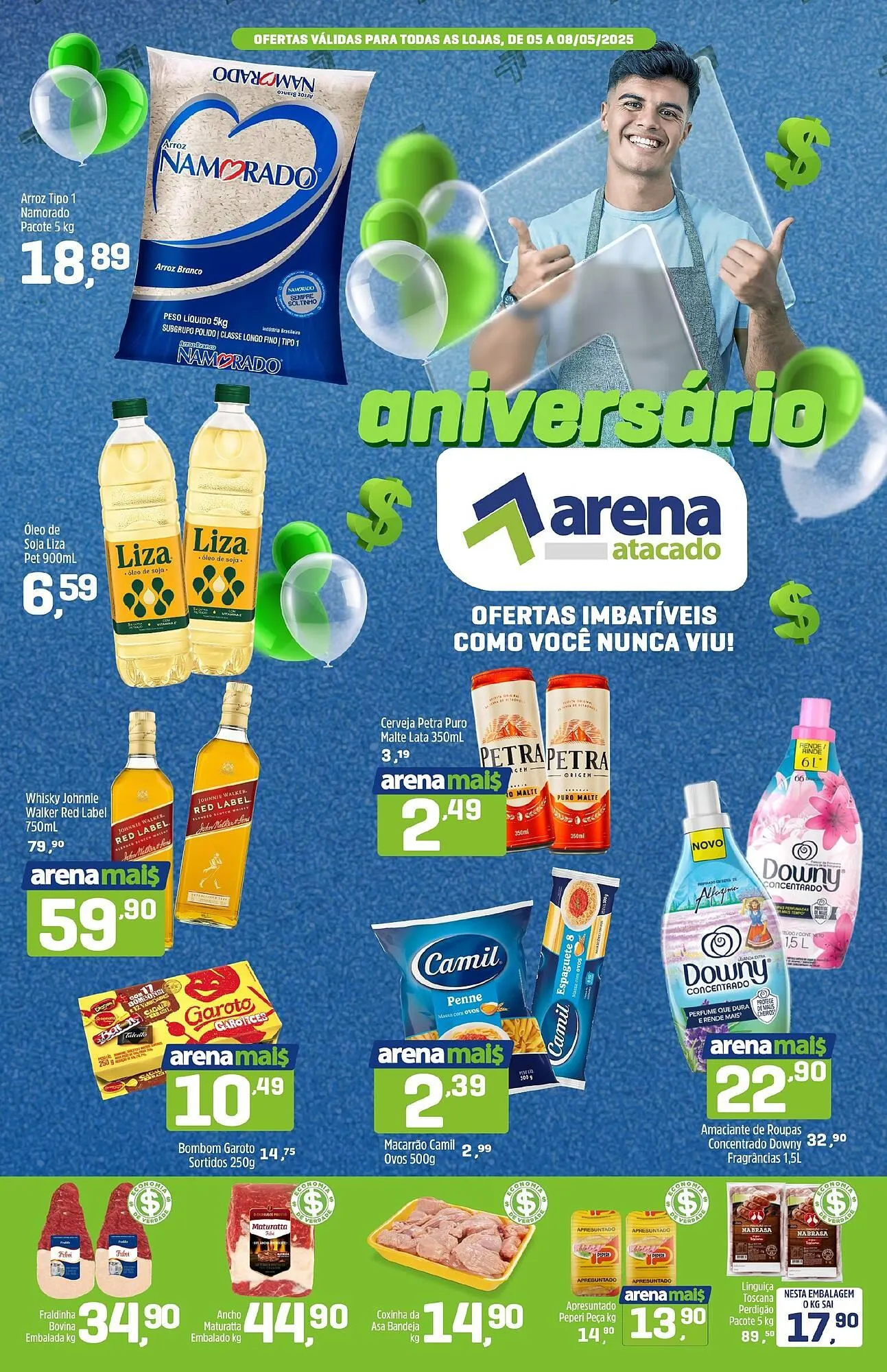 Encarte de Catálogo Arena Atacado 5 de maio até 8 de maio 2025 - Pagina 1