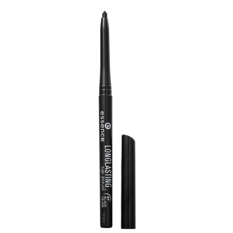 Essence Longlasting 01 Black Fever - Lápis de Olho 0,28g