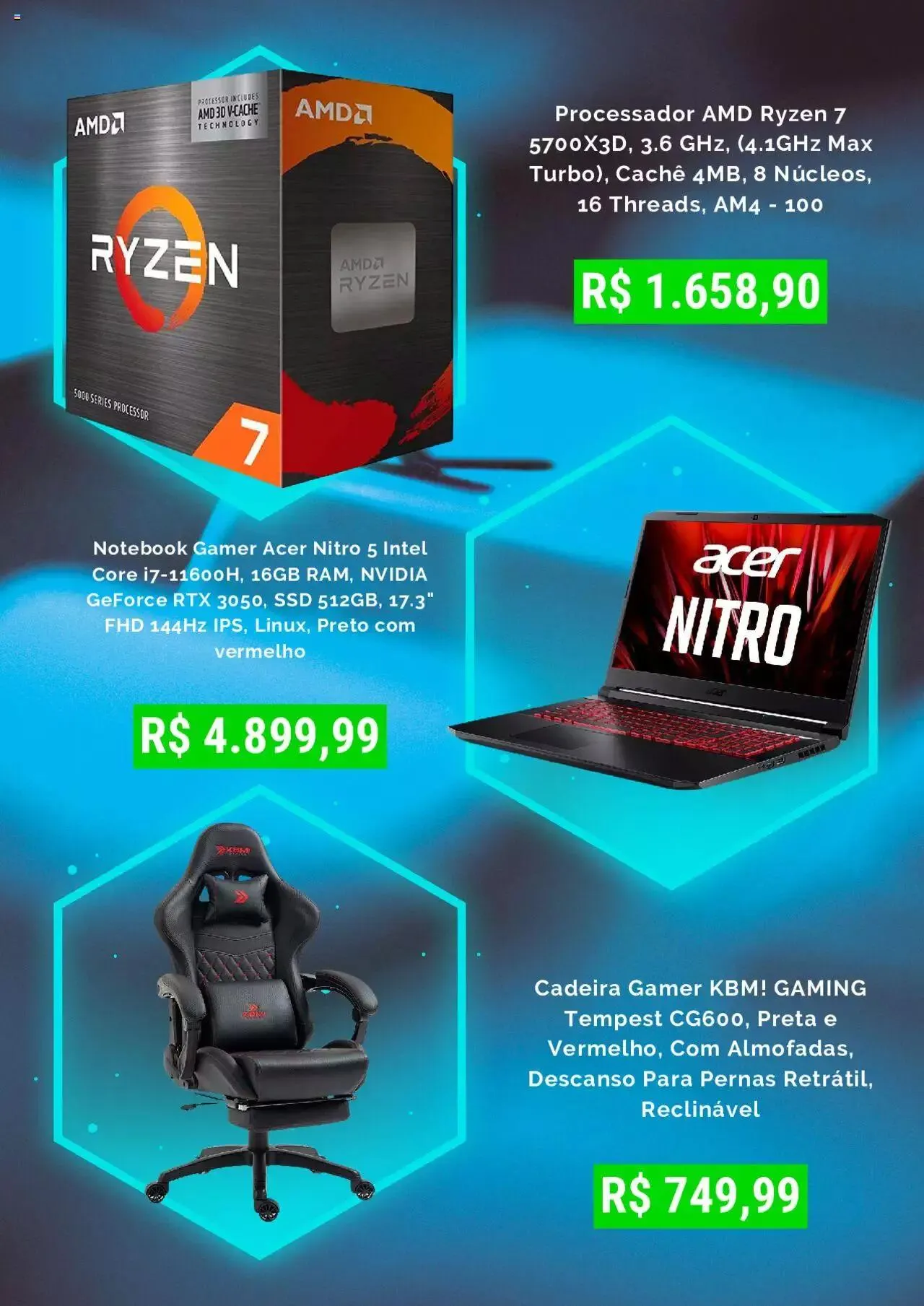 Encarte de KaBuM - Ofertas atuais 17 de abril até 31 de dezembro 2024 - Pagina 2