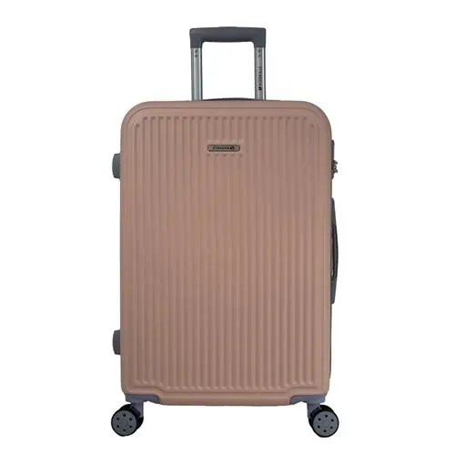 Mala Média 23kg Rígida Rodas Giro 360° Sevilha Stradda ROSE M