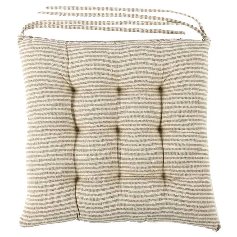 Assento Futton 40X40cm Havan Casa - Listras Taupe