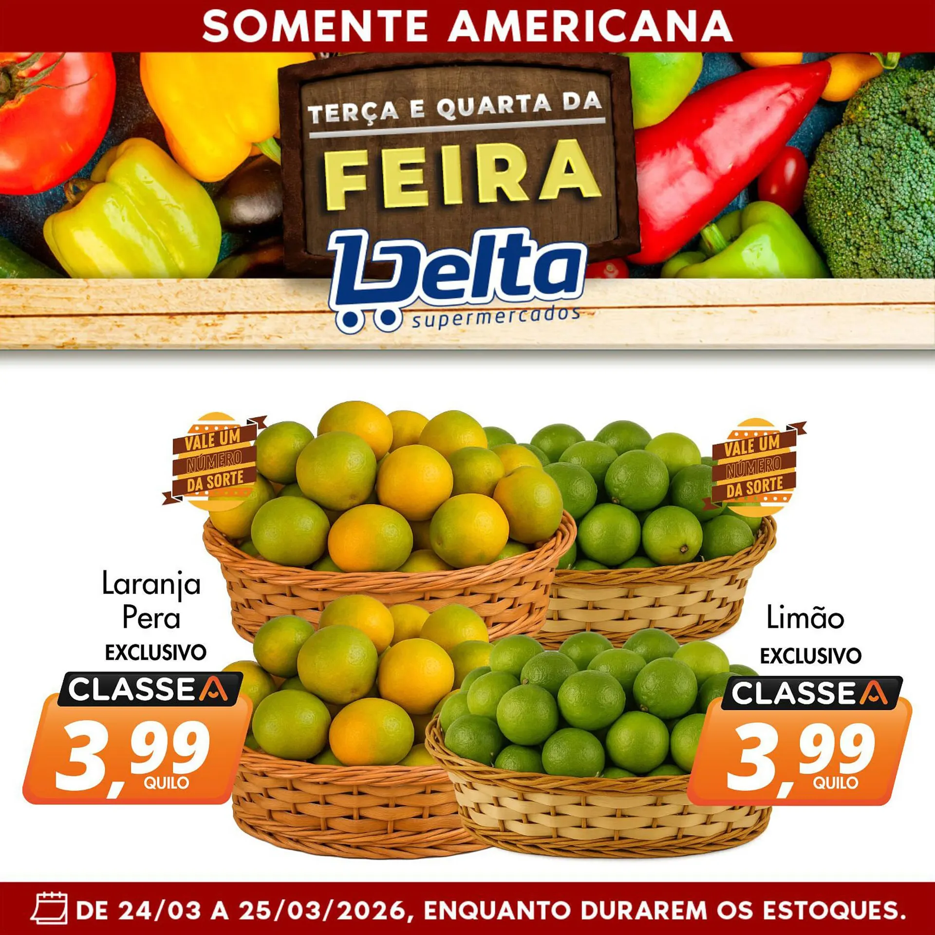 Encarte de Catálogo Delta Supermercados 24 de março até 25 de março 2026 - Pagina 1
