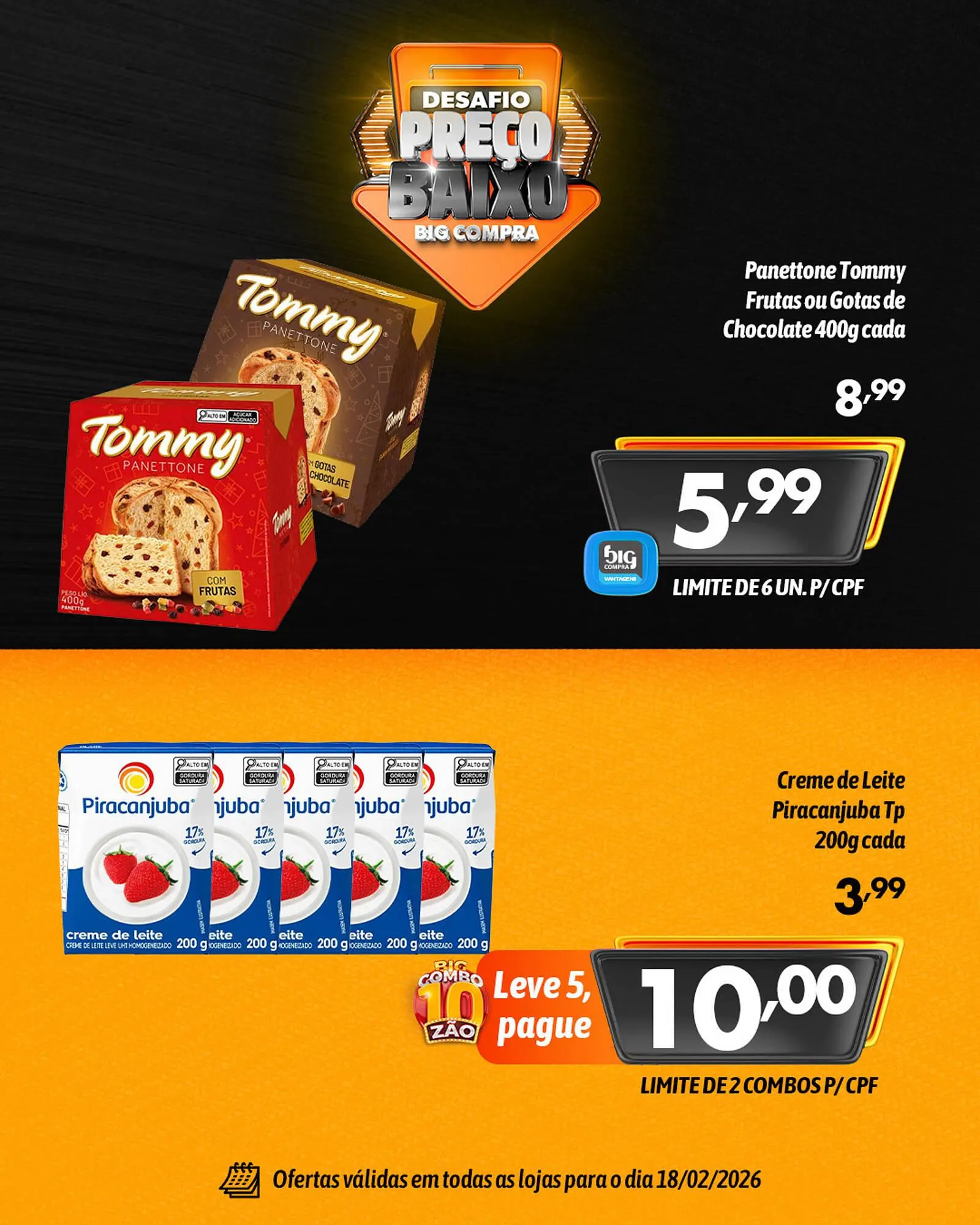 Encarte de Catálogo Supermercados Big Compra 18 de fevereiro até 18 de fevereiro 2026 - Pagina 2