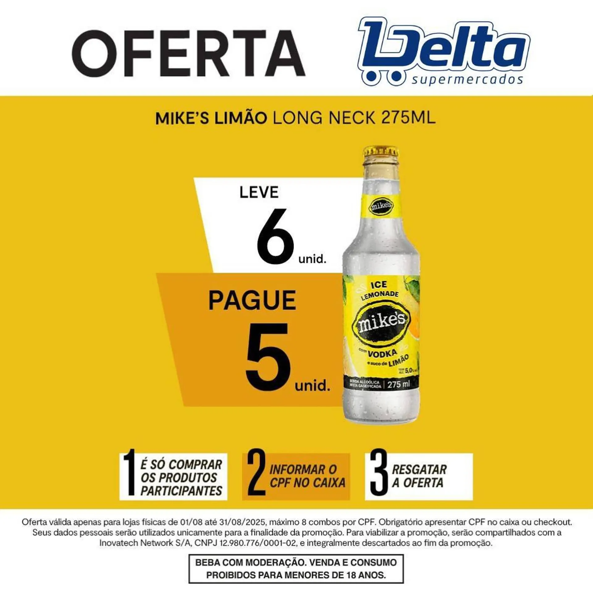 Encarte de Catálogo Delta Supermercados 13 de agosto até 31 de agosto 2025 - Pagina 1