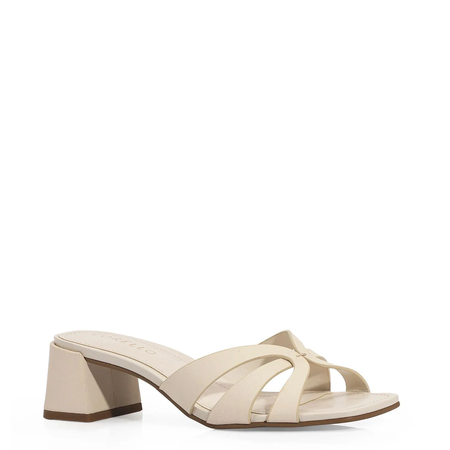 Sandália Couro Off White