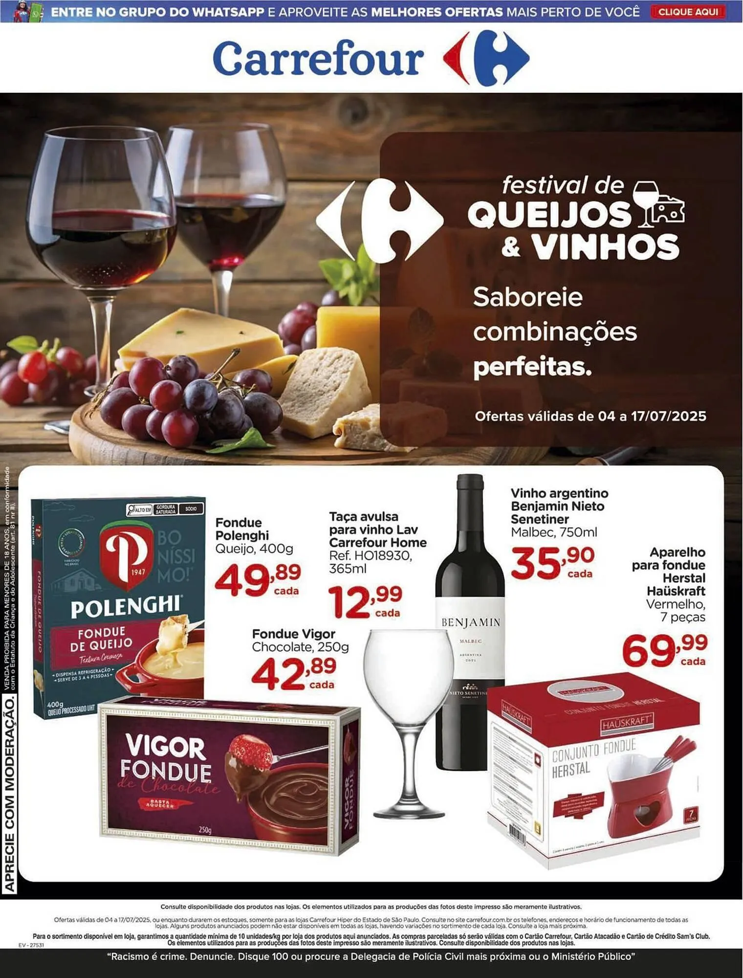 Encarte de Catálogo Carrefour 4 de julho até 17 de julho 2025 - Pagina 1