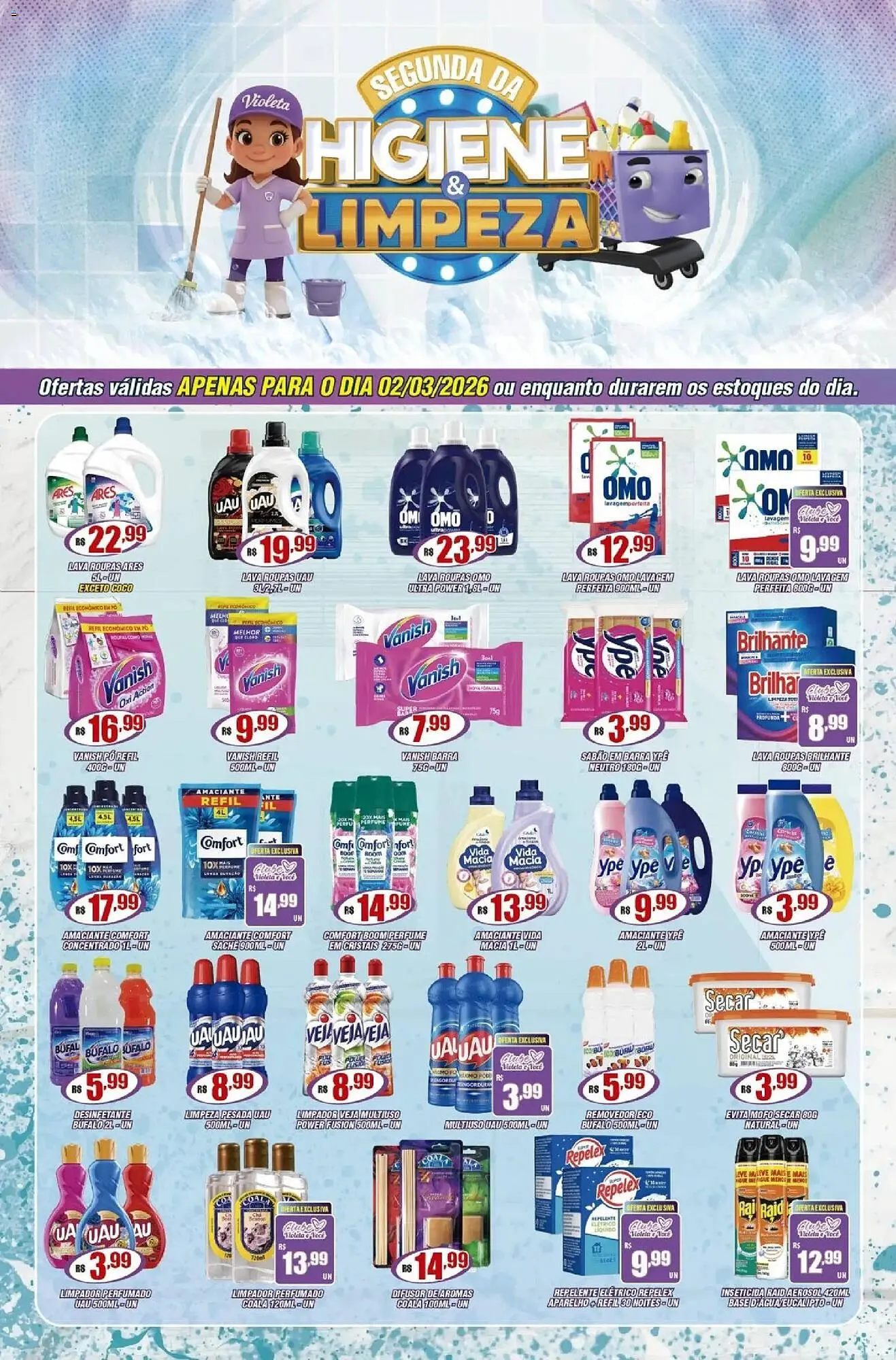Encarte de Catálogo Violeta Supermercados 1 de março até 2 de março 2026 - Pagina 1