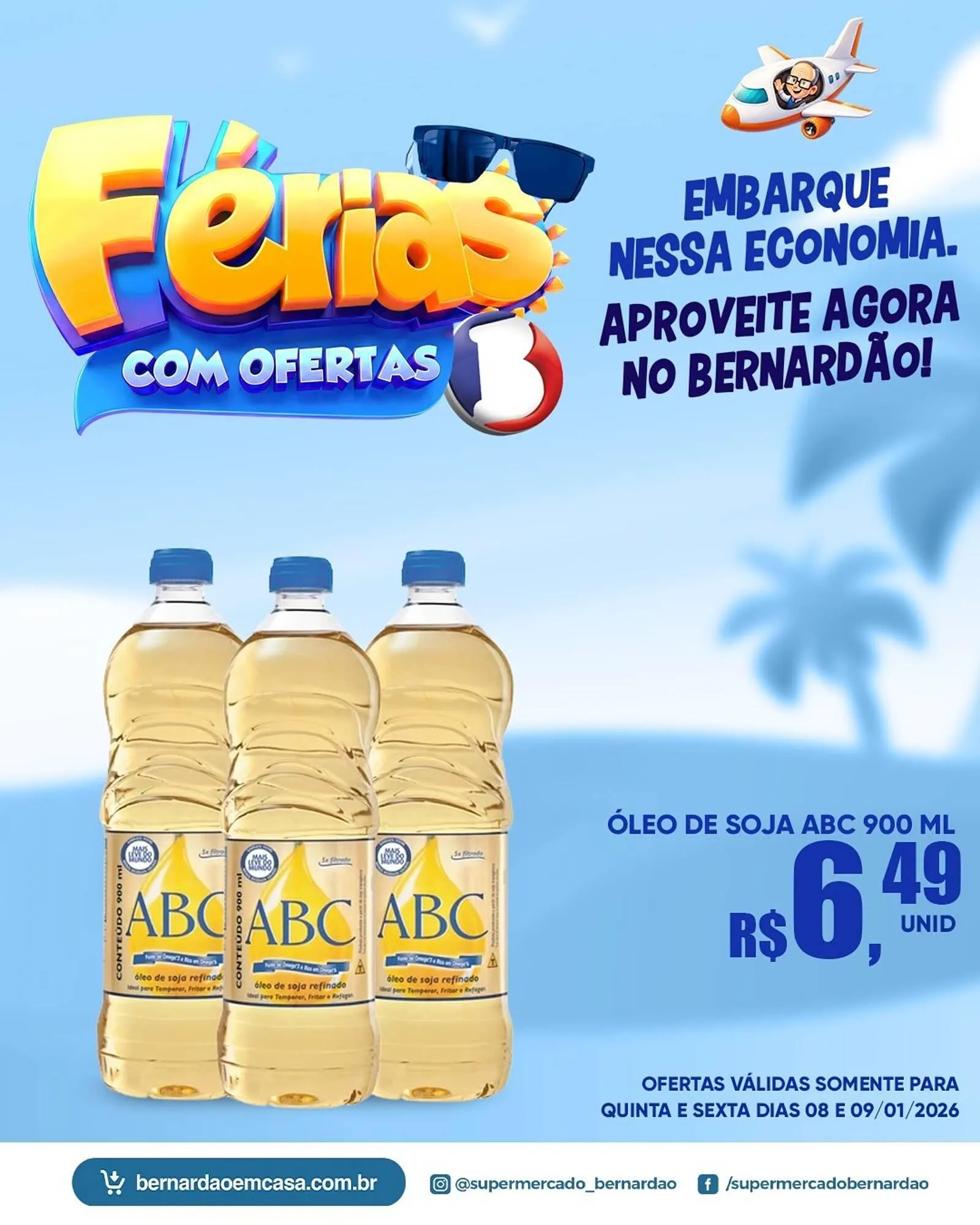 Encarte de Catálogo Supermercado Bernardão 8 de janeiro até 9 de janeiro 2026 - Pagina 1