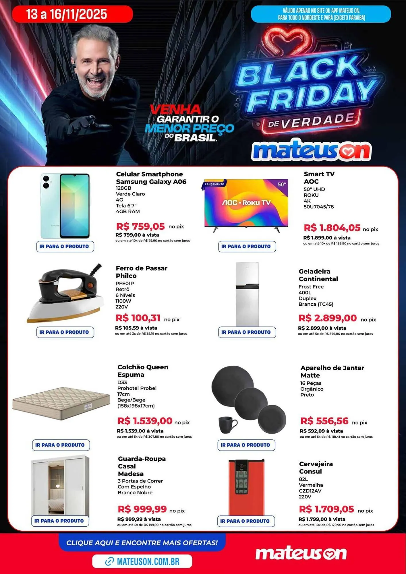 Encarte de Catálogo Supermercados Mateus 13 de novembro até 16 de novembro 2025 - Pagina 2