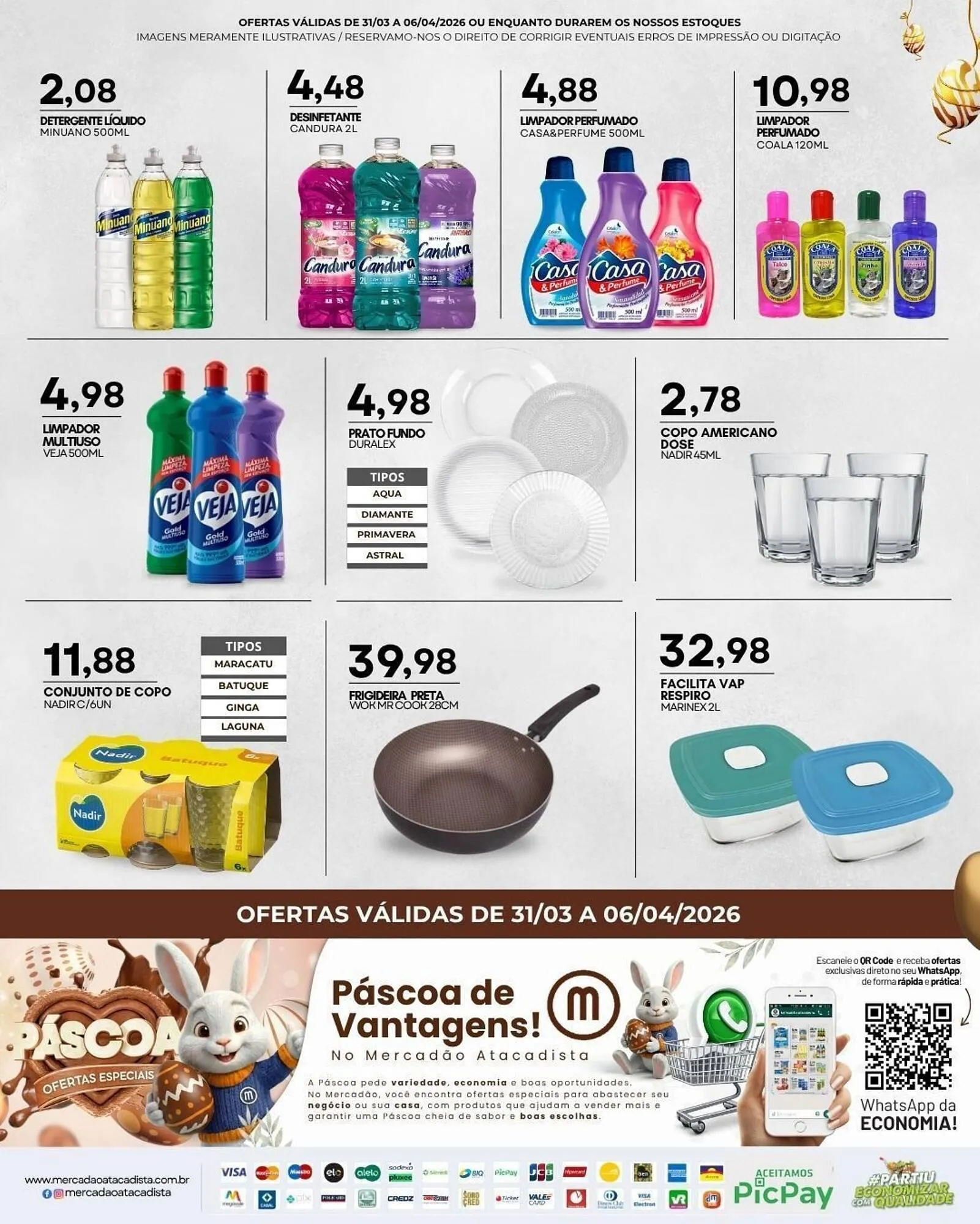 Encarte de Folheto Mercadão Atacadista 31 de março até 6 de abril 2026 - Pagina 2