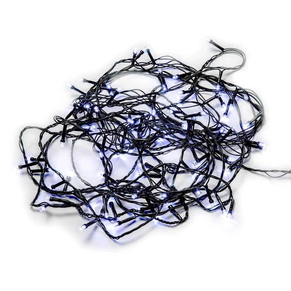 Pisca Led DeA 100 Lâmpadas 127V 8 Funções Fio Verde 8m Branco