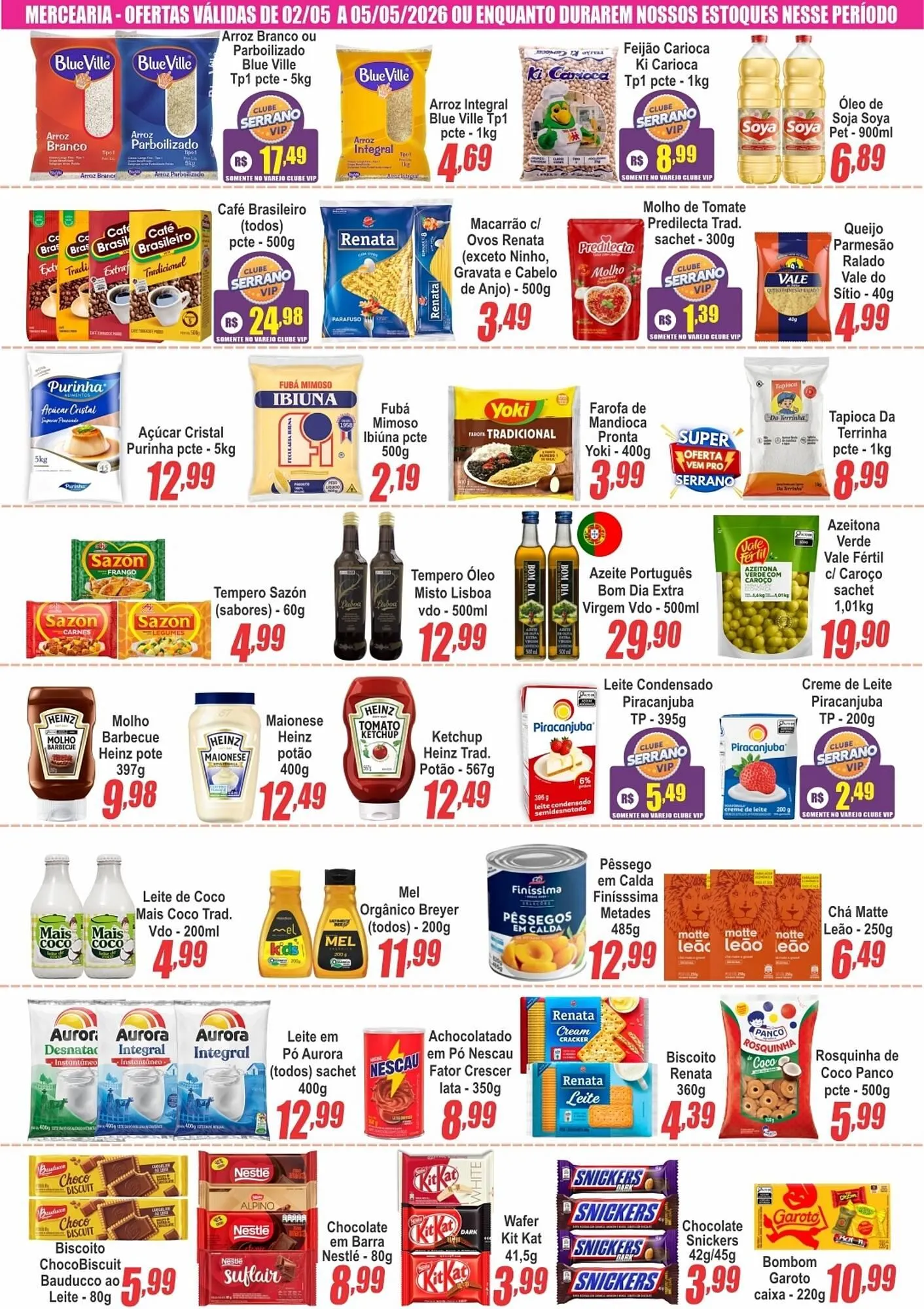 Encarte de Catálogo Serrano Supermercado 28 de abril até 5 de maio 2026 - Pagina 4