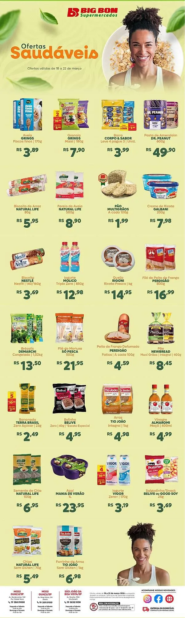 Encarte de Catálogo Big Bom Supermercados 20 de março até 22 de março 2026 - Pagina 1