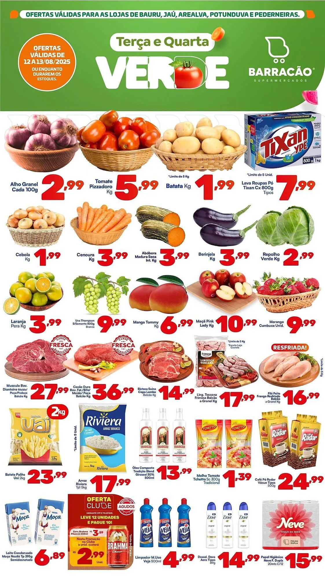 Encarte de Catálogo Barracão Supermercado 12 de agosto até 13 de agosto 2025 - Pagina 1